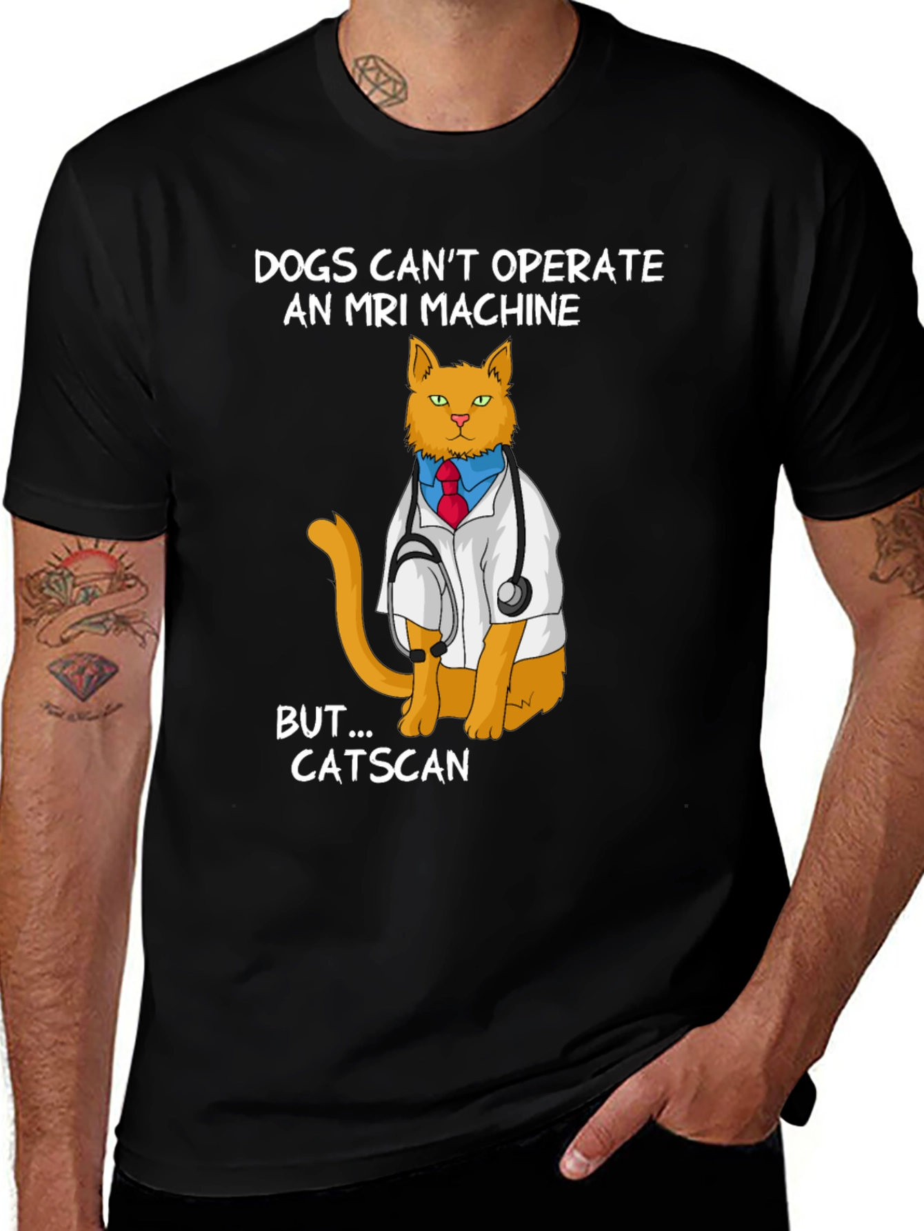 Variant 8 of Funny Catscan Doctor T-Shirt - MRI Humor