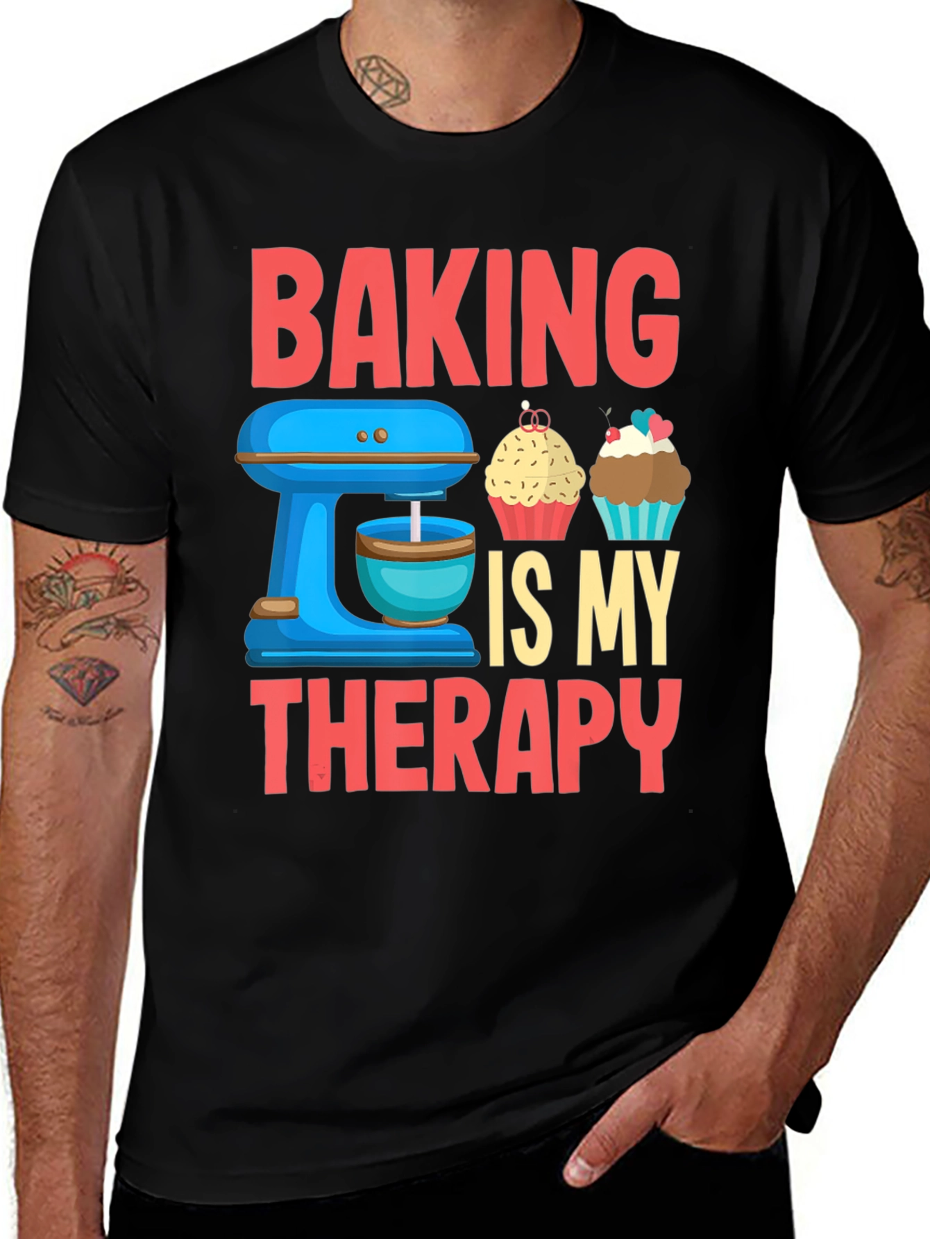 Variant 11 of Baking Is My Therapy T-Shirt, Baker Gift