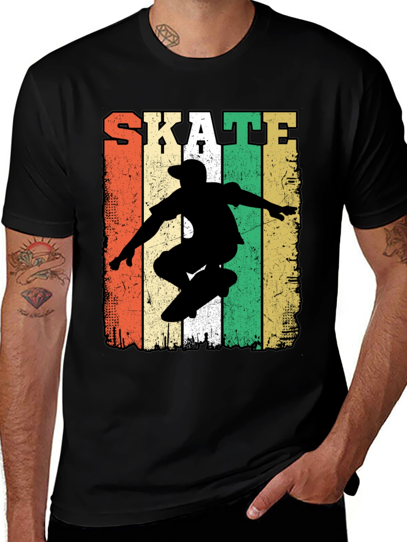 Variant 7 of Retro Skateboarding T-Shirt
