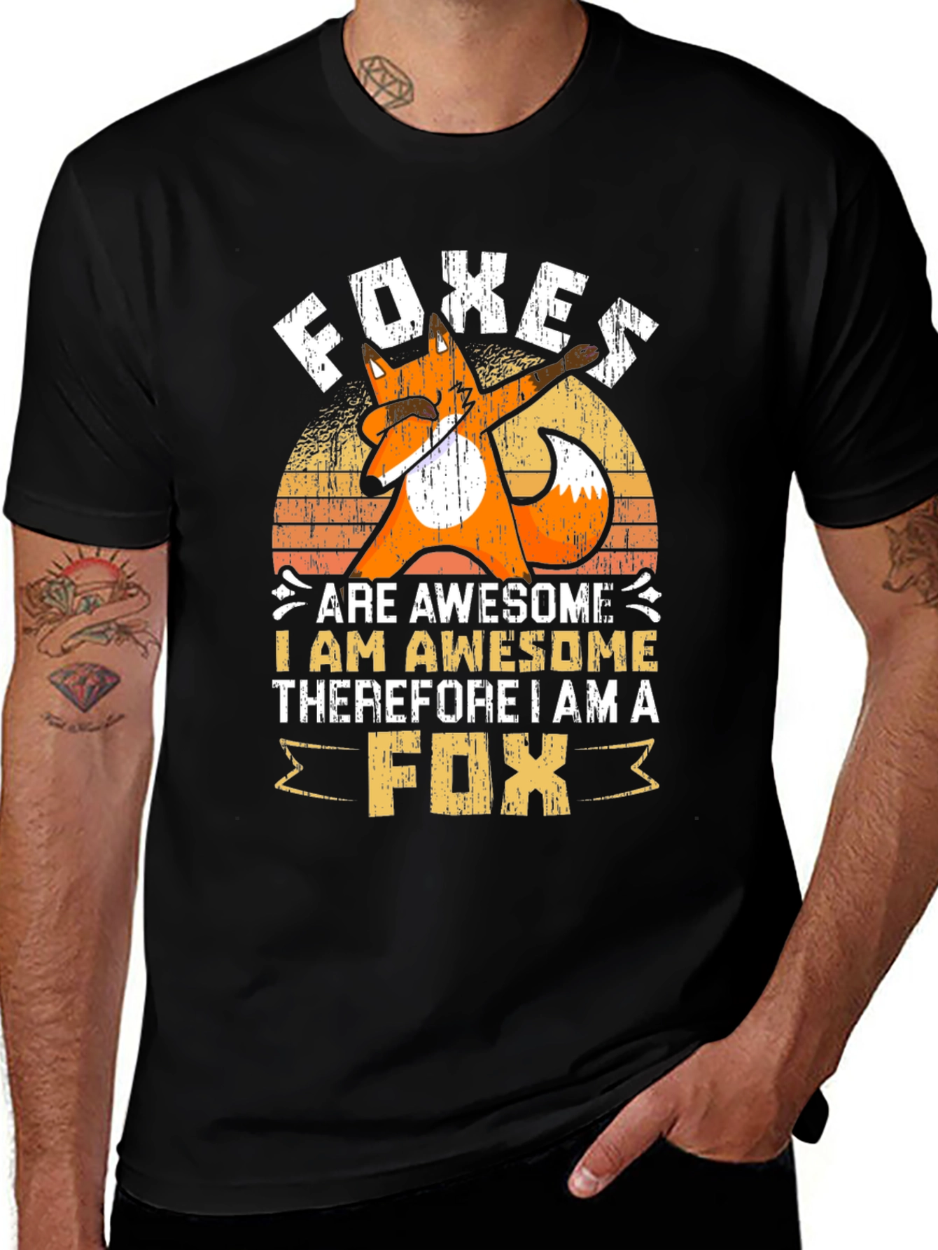 Variant 30 of Foxes are Awesome Graphic T-Shirt