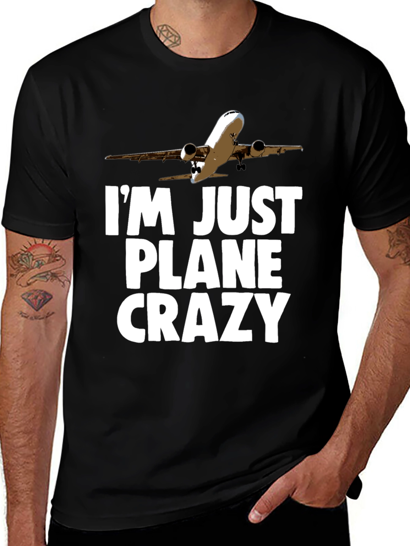 Variant 28 of I'm Just Plane Crazy T-Shirt - Aviation Humor