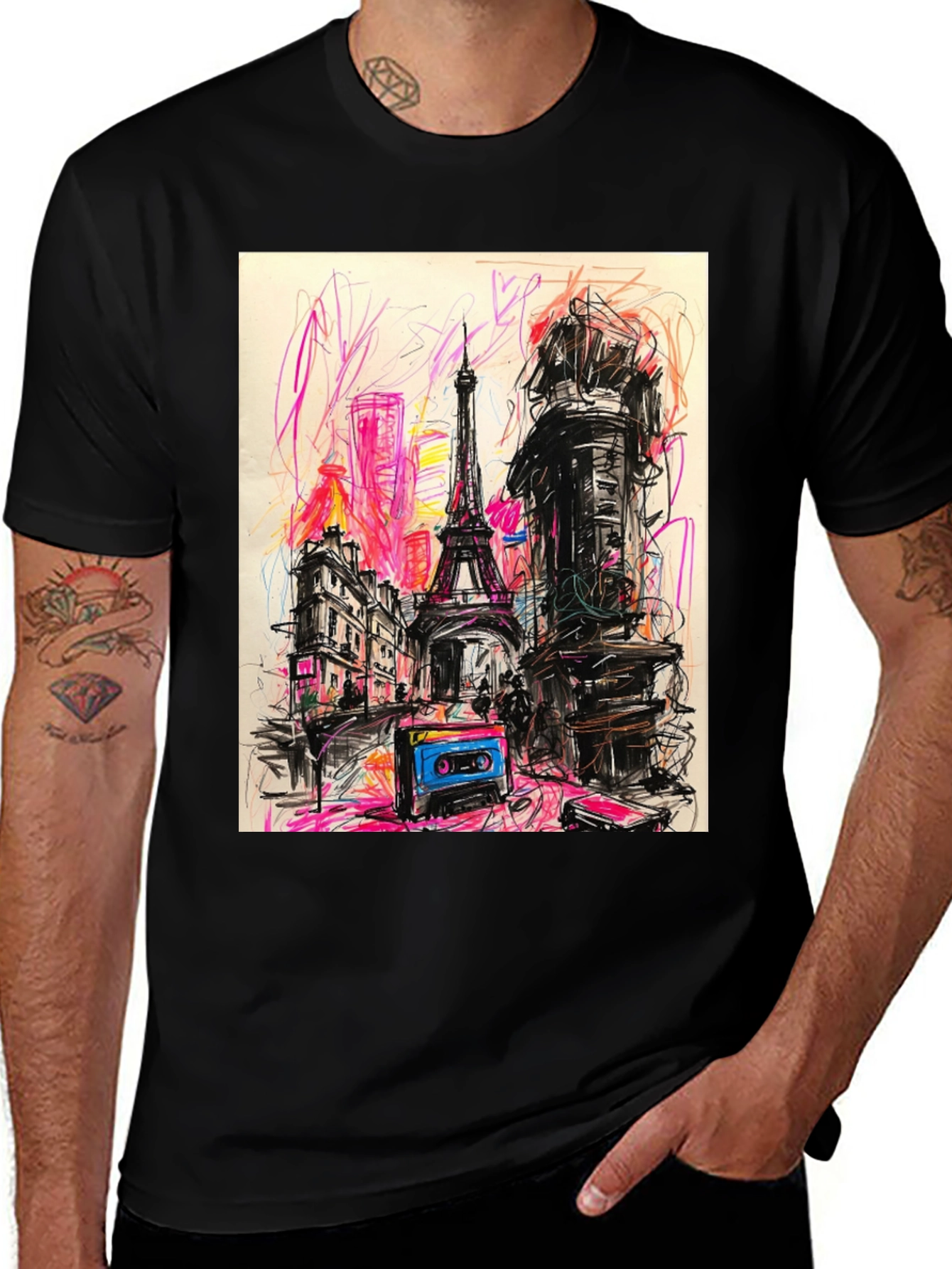 Variant 19 of Paris Sketch T-Shirt