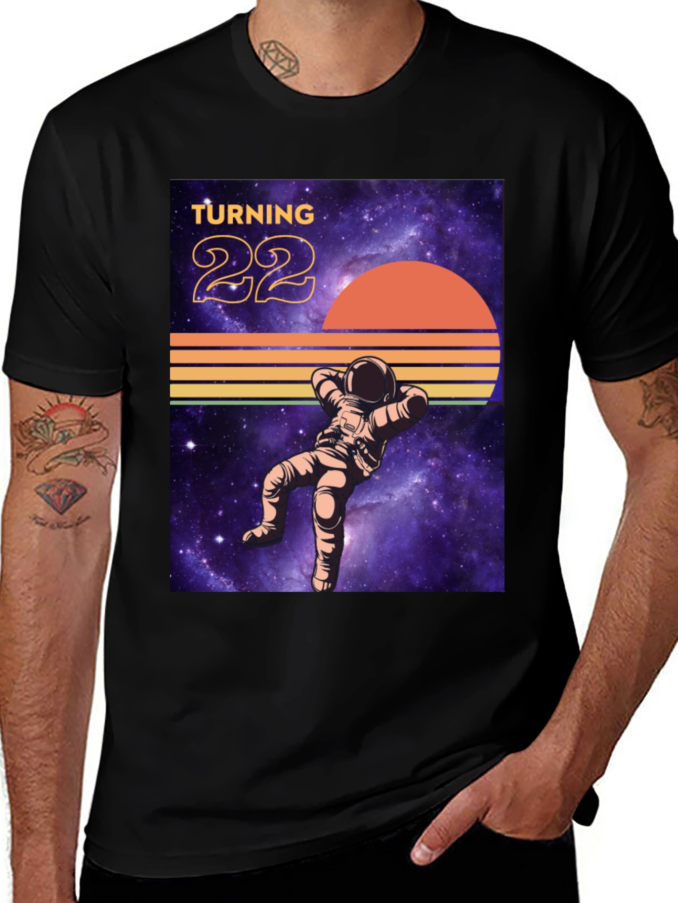 Variant 27 of Turning 22 Astronaut T-Shirt