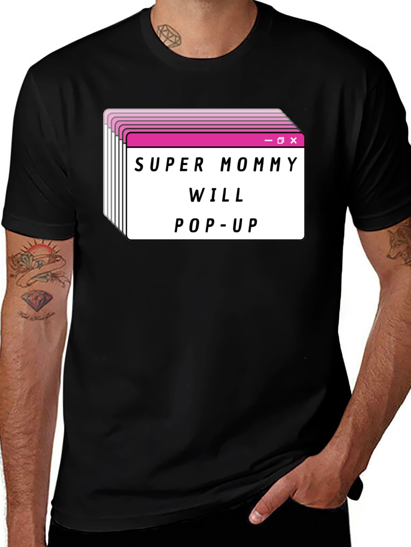 Variant 11 of Super Mommy Will Pop-Up Graphic T-Shirt