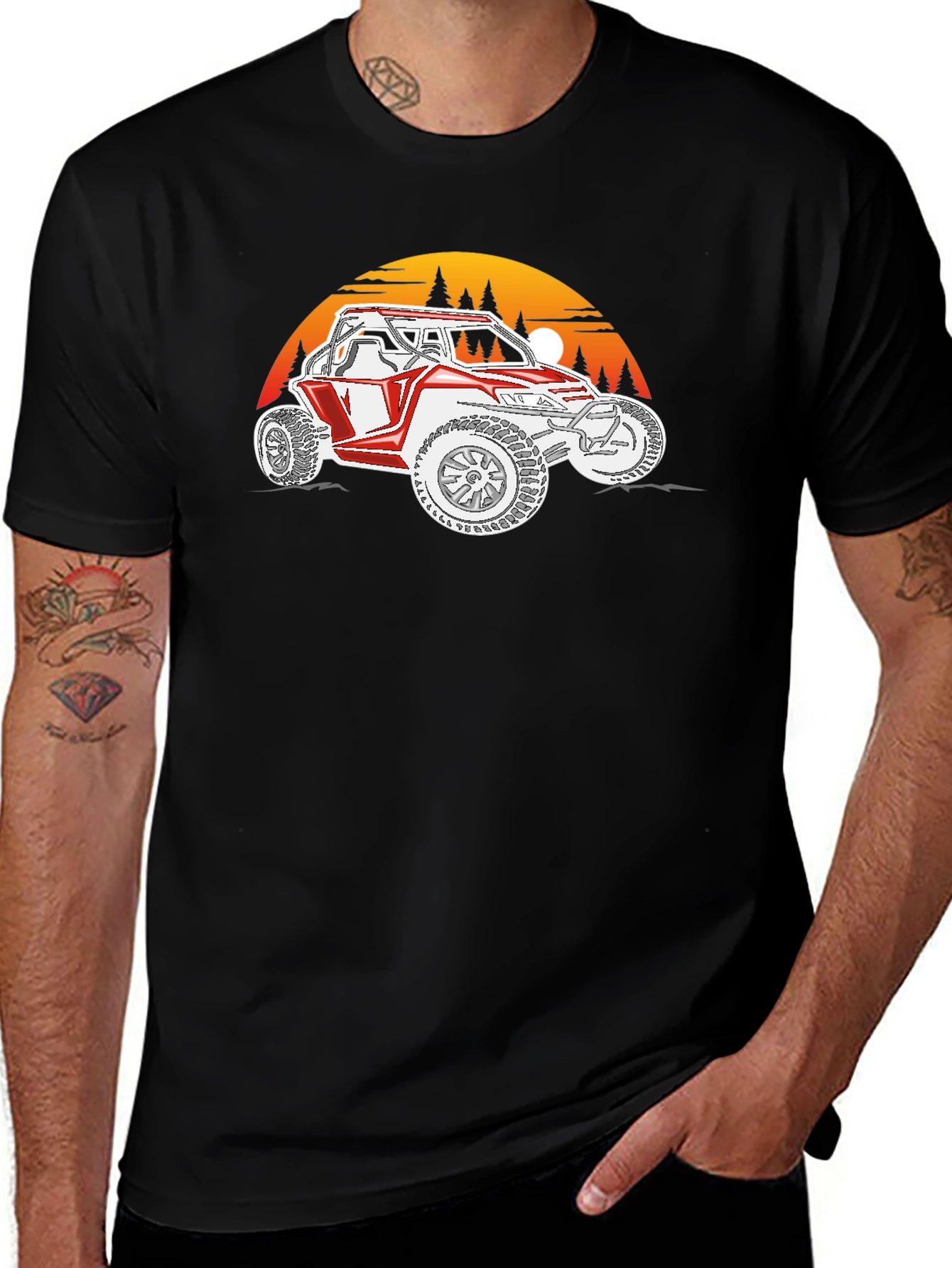 UTV Sunset Graphic Tee - Off-Road Adventure