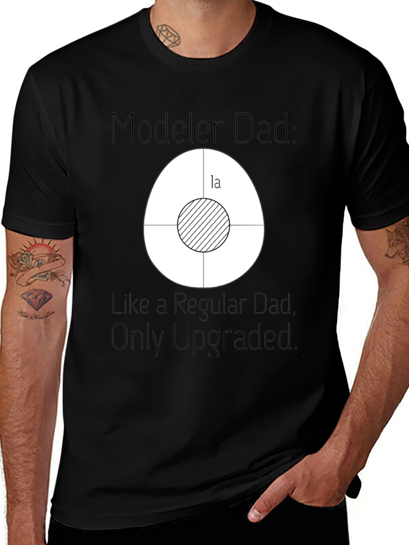Modeler Dad T-Shirt - Upgraded Dad Style!