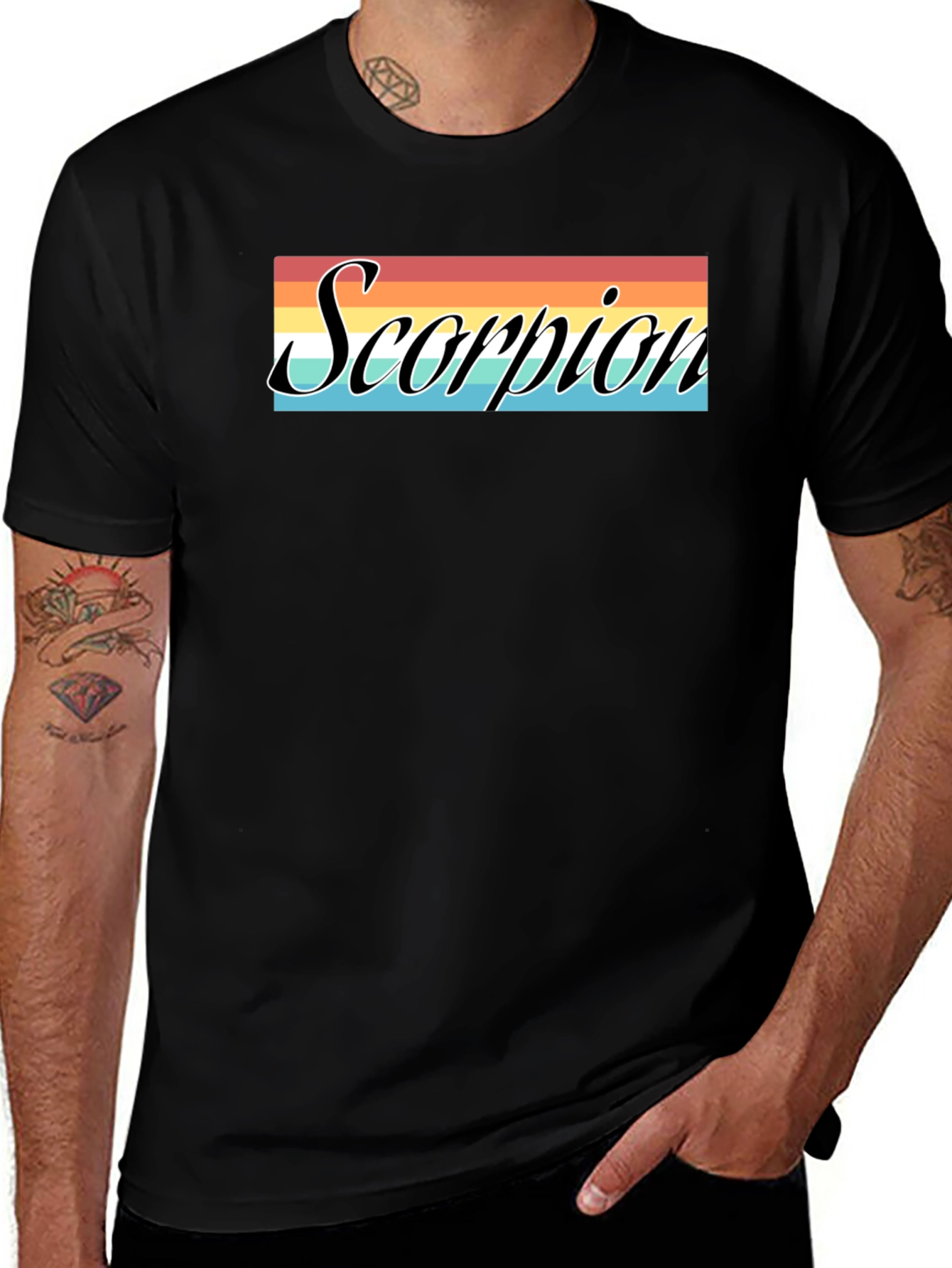Retro Scorpion Graphic Tee - Zodiac Sign T-Shirt