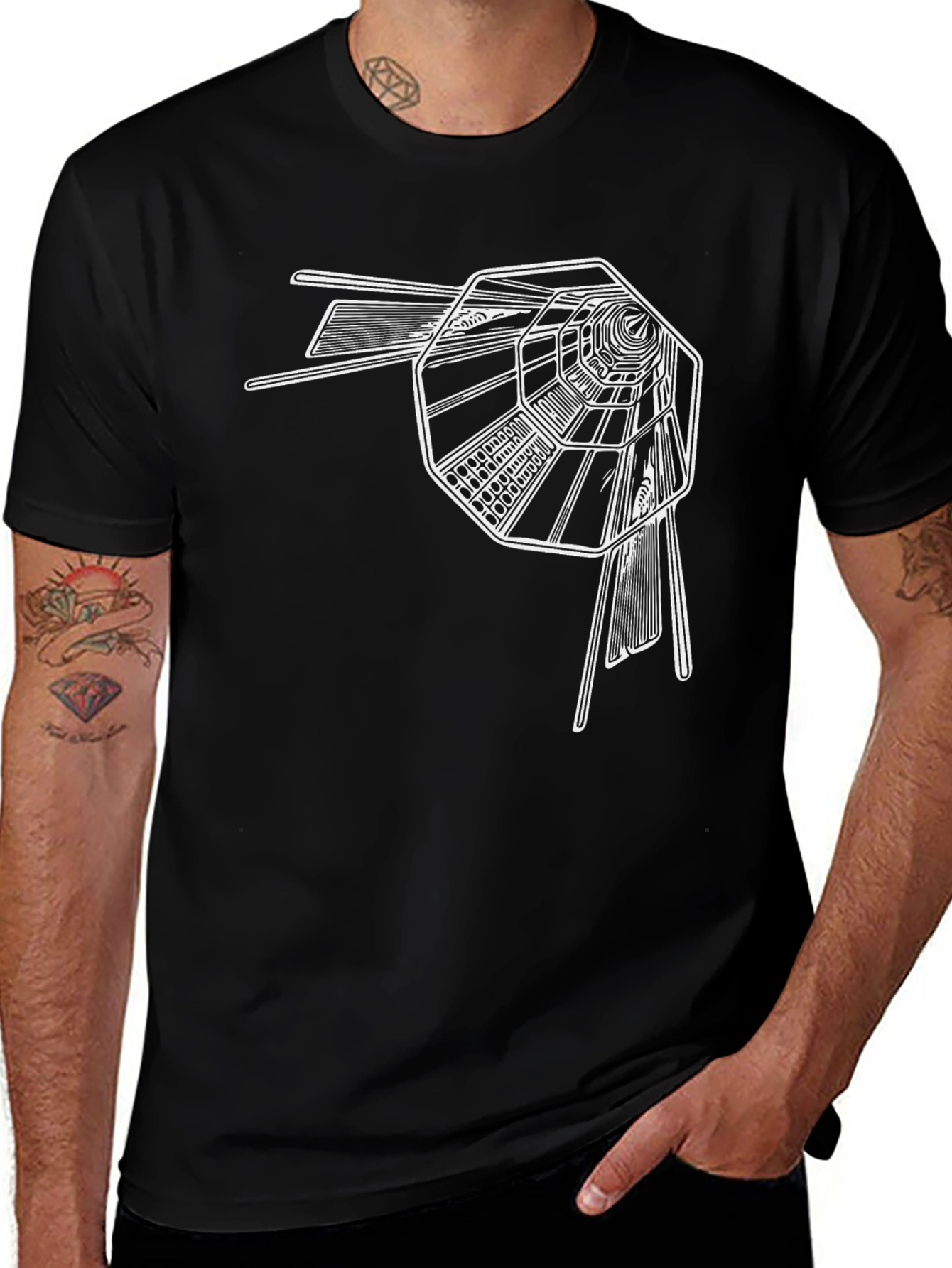 Variant 26 of Abstract Tunnel Graphic Tee - Modern Design