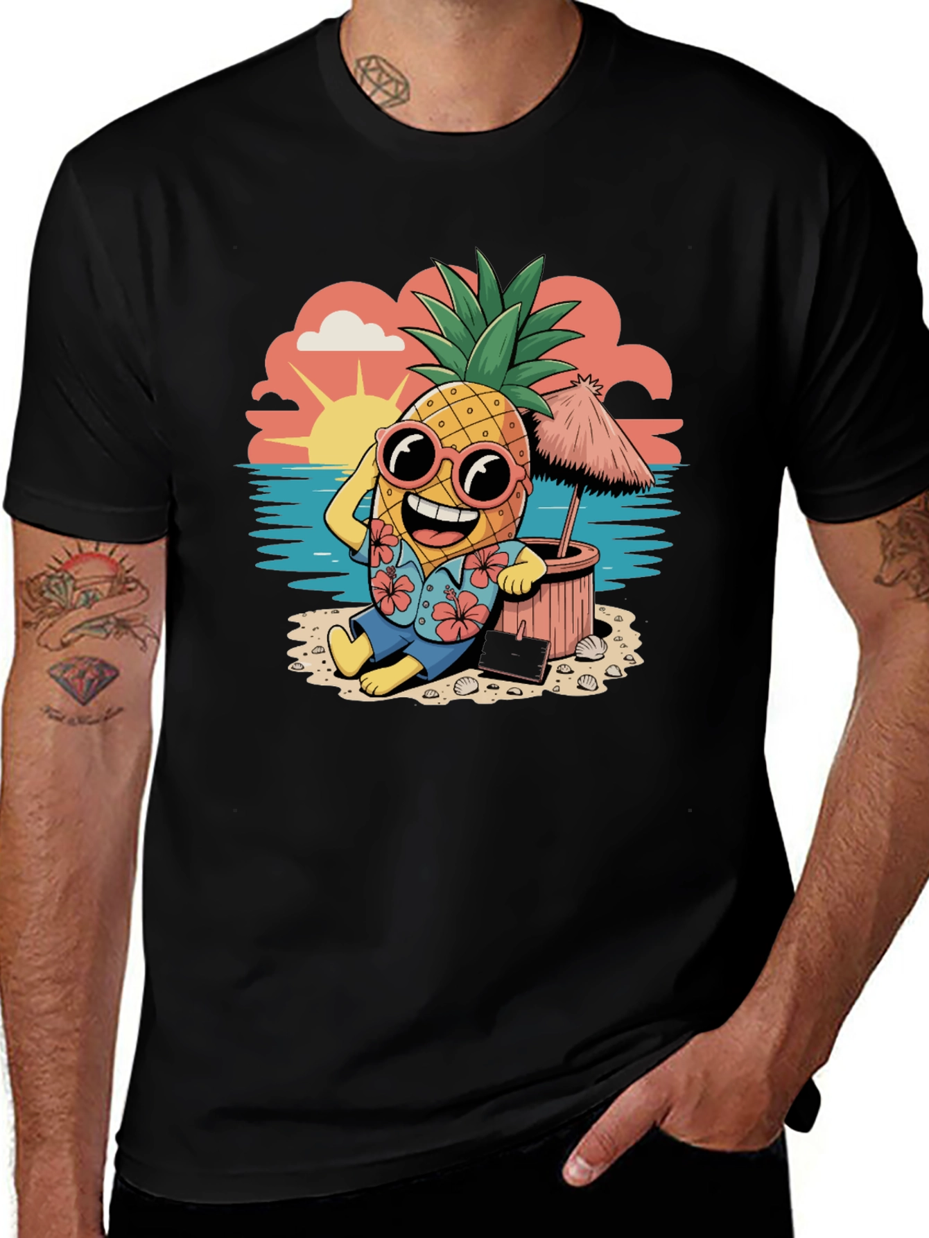 Variant 13 of Cool Pineapple Summer T-Shirt