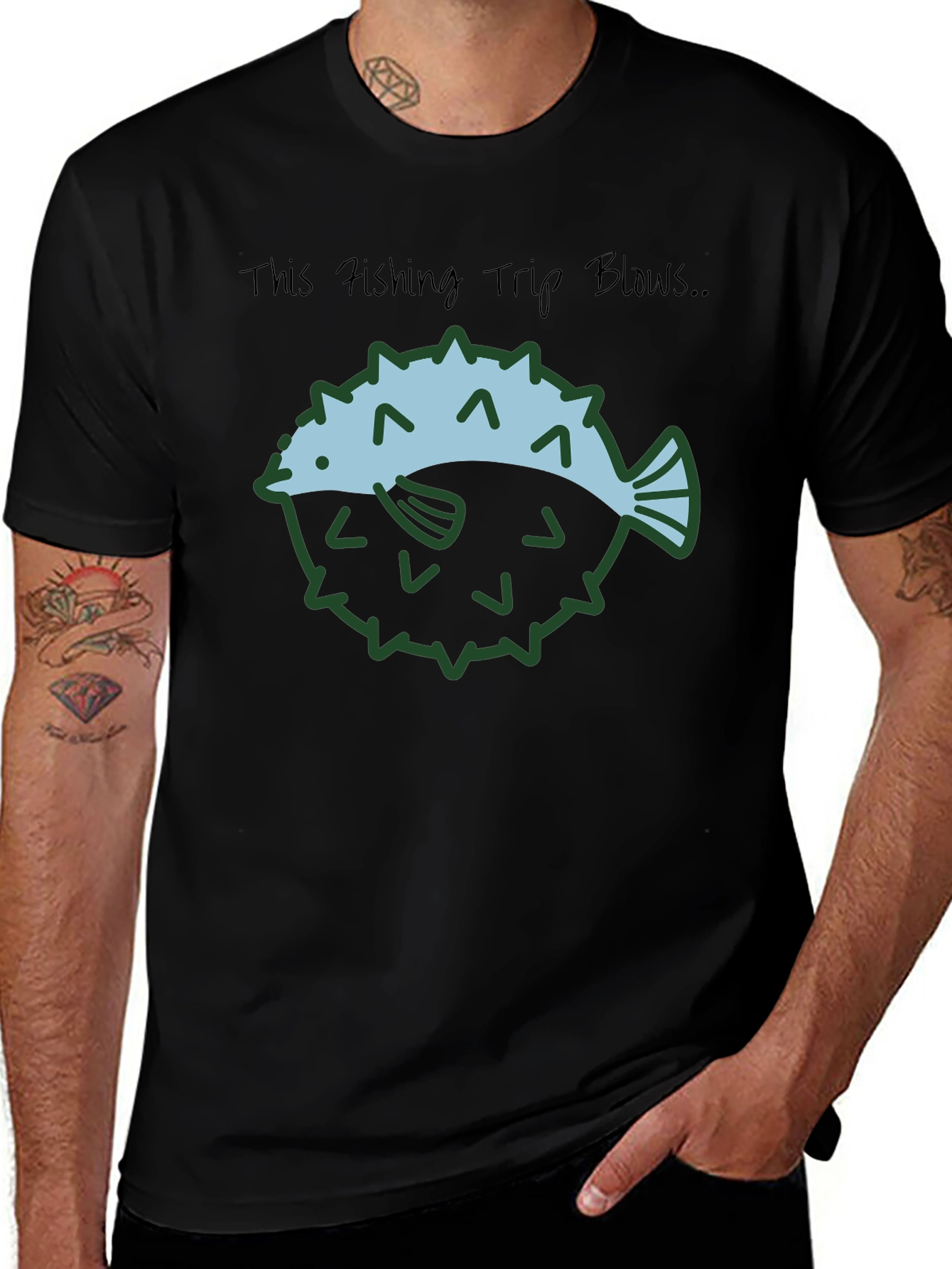 Variant 7 of Funny Fishing Trip Blows T-Shirt
