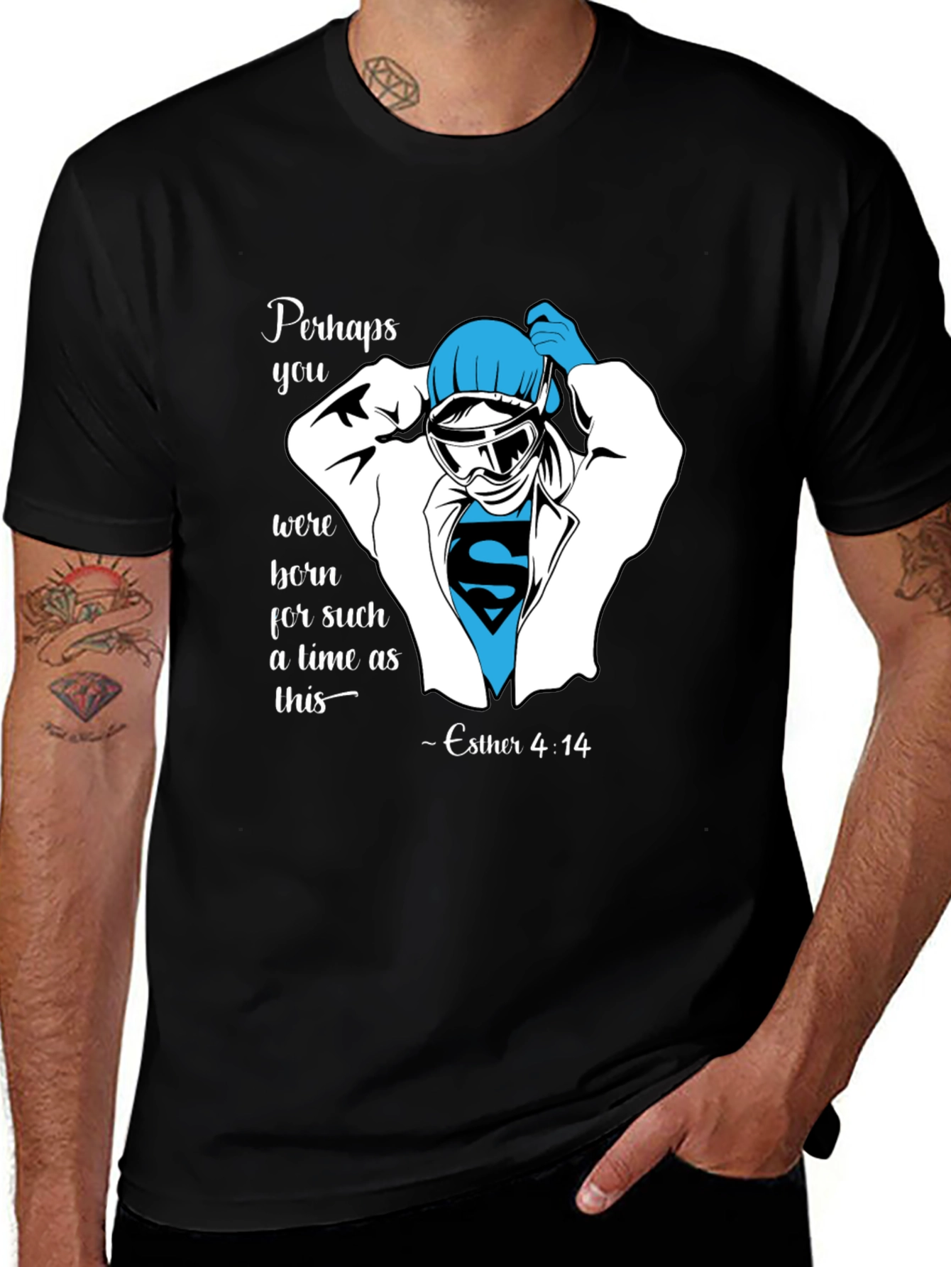 Hero in Scrubs T-Shirt - Esther 4:14