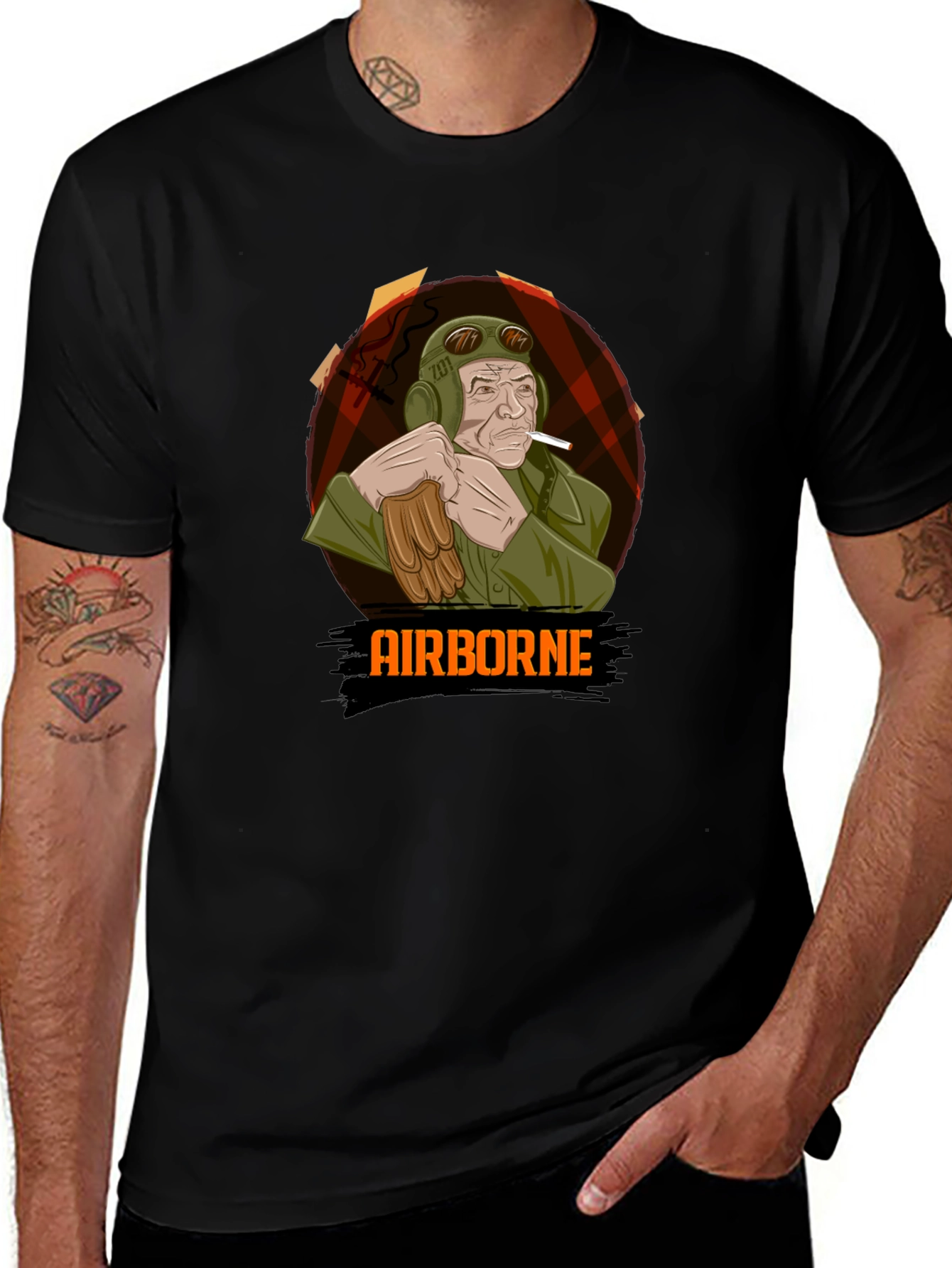 Airborne Pilot Graphic T-Shirt