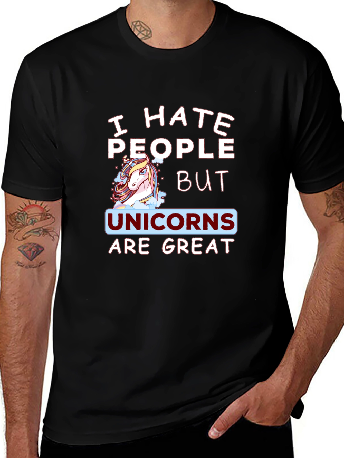 Variant 24 of I Hate People But Unicorns Are Great T-Shirt