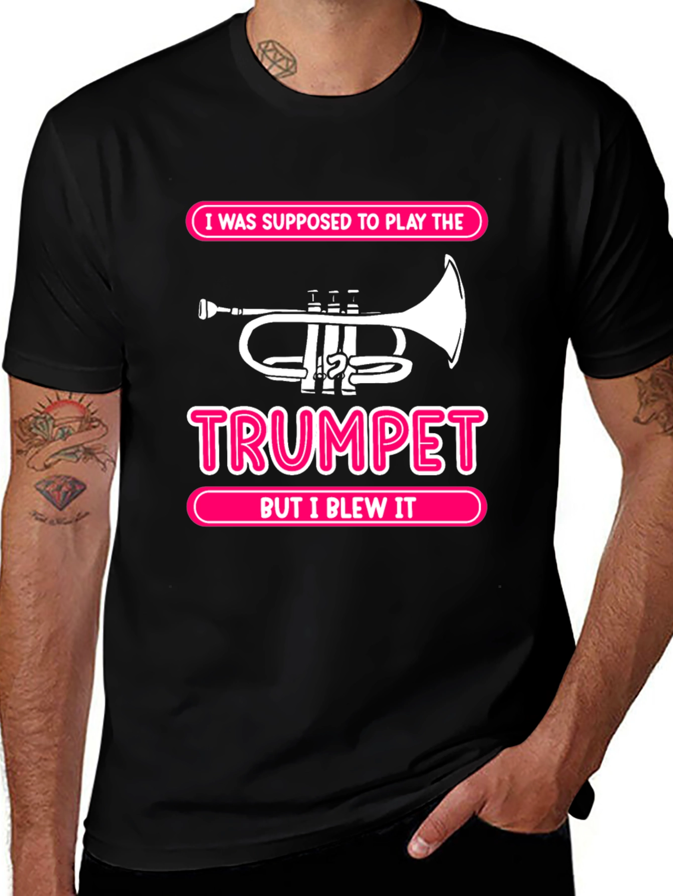 Trumpet Pun T-Shirt - 'But I Blew It' Tee