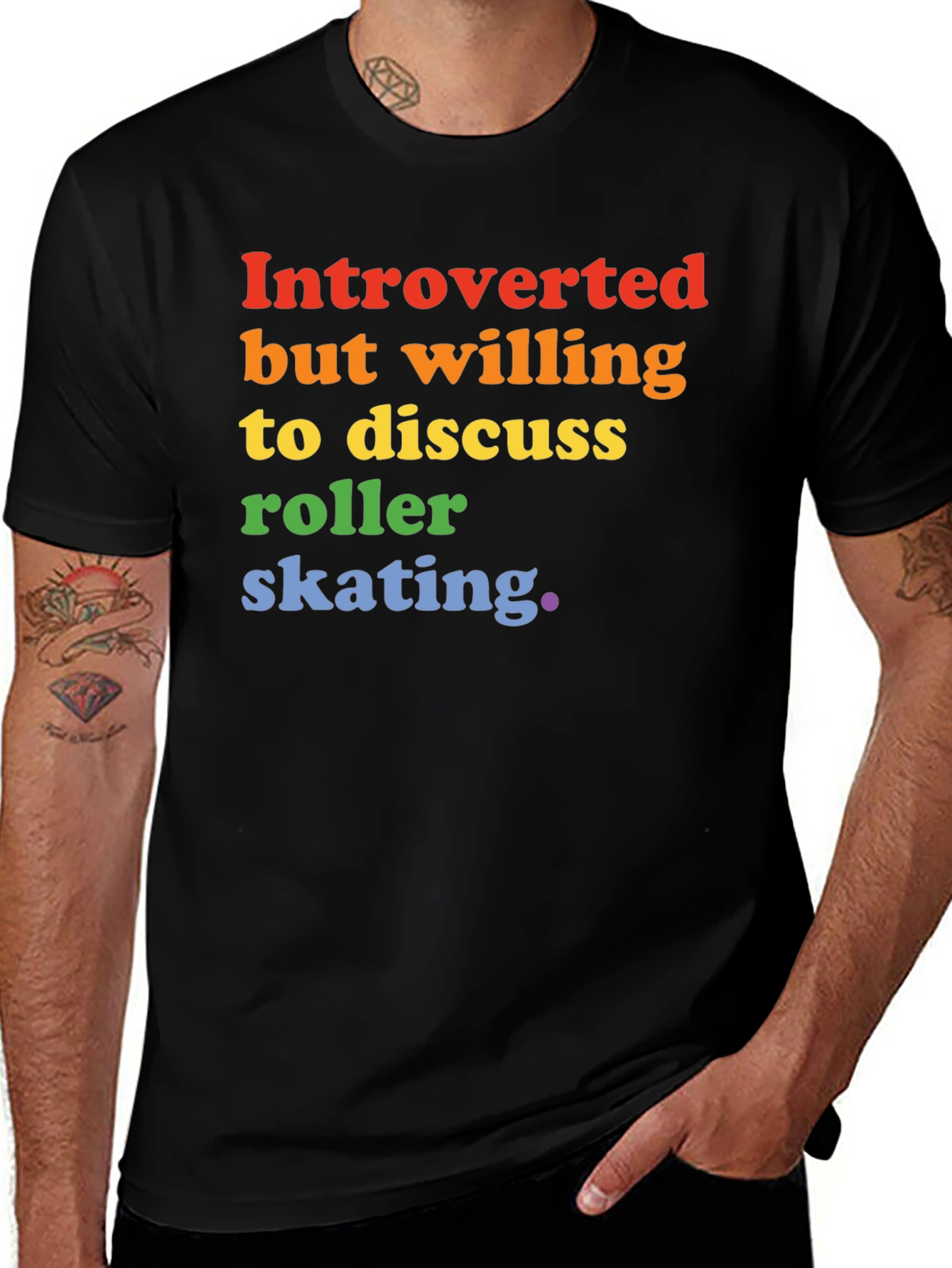 Variant 26 of Introverted Roller Skating Graphic Tee