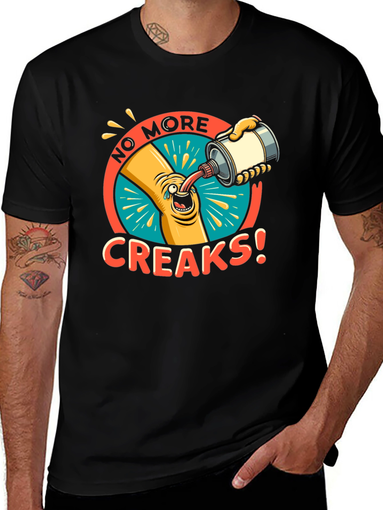 Black No More Creaks Graphic T-Shirt main image