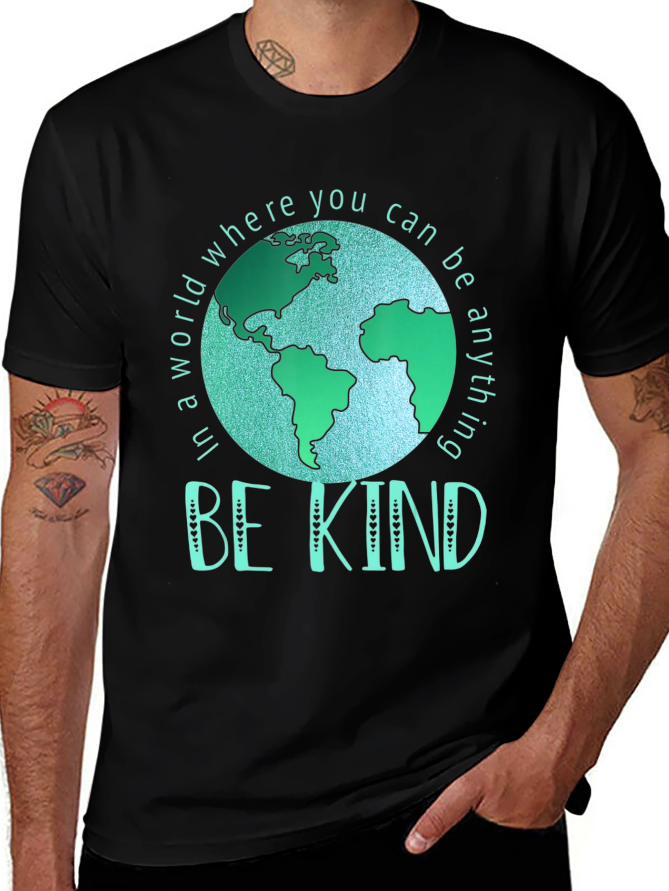 Variant 20 of Be Kind World Graphic T-Shirt