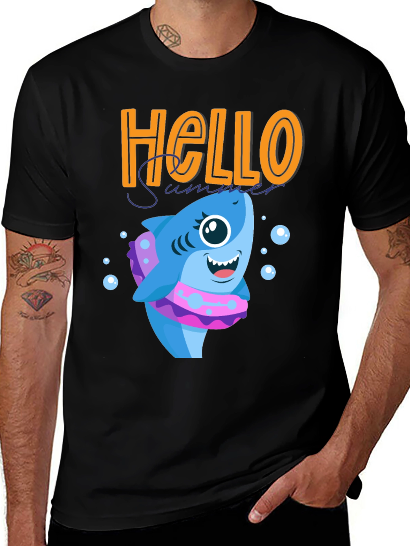 Variant 20 of Hello Summer Shark T-Shirt