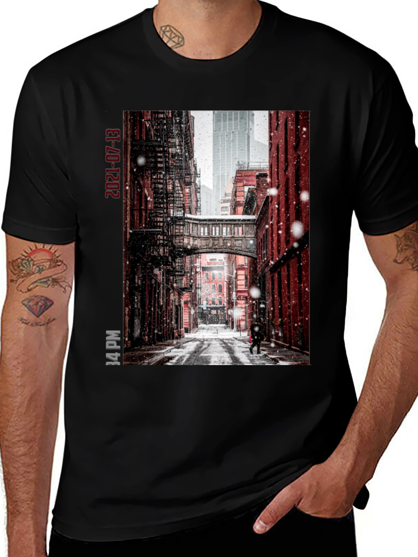 Variant 30 of Urban Snowscape T-Shirt