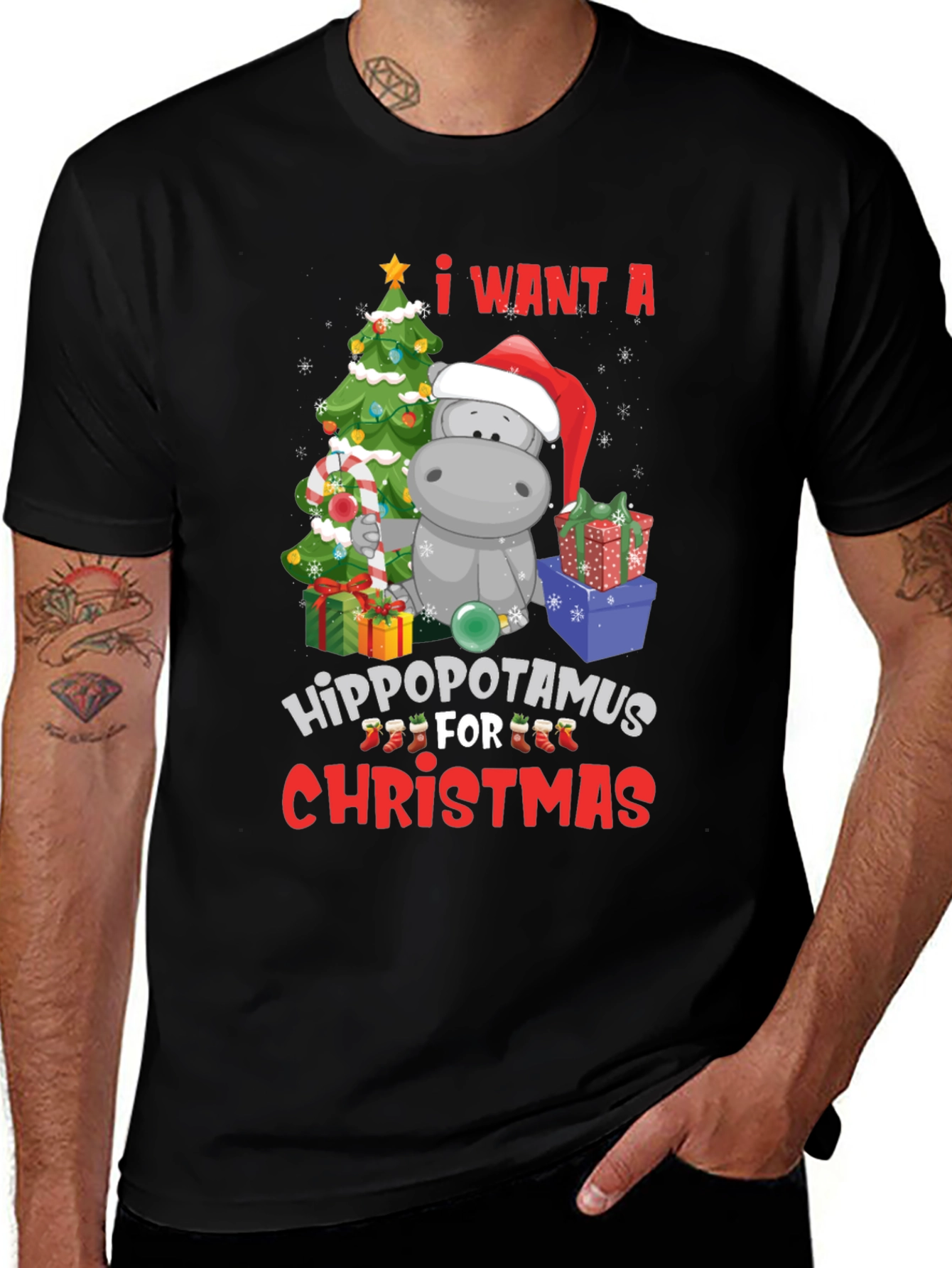 Variant 20 of I Want a Hippopotamus for Christmas T-Shirt