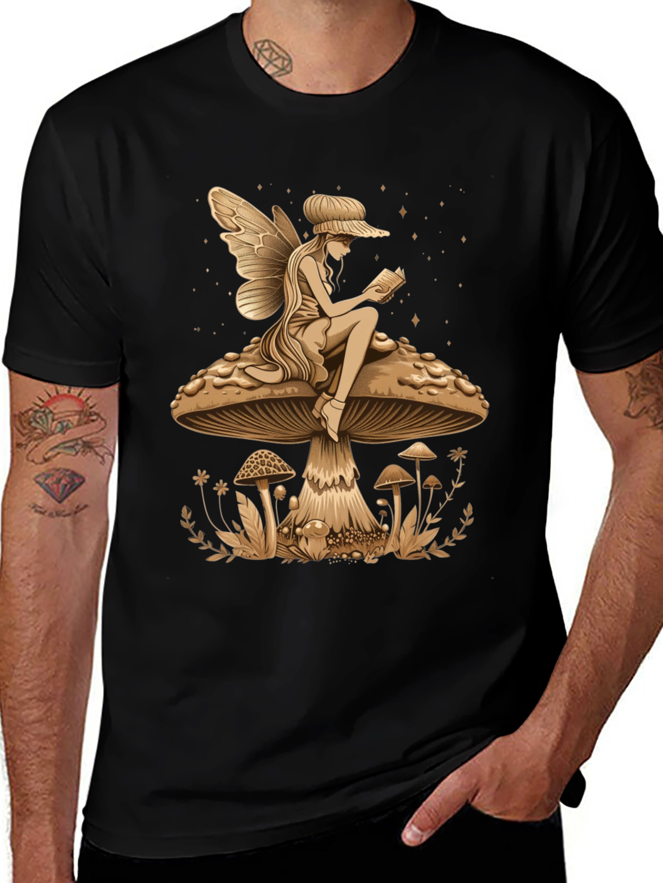 Variant 18 of Whimsical Fairy Mushroom T-Shirt