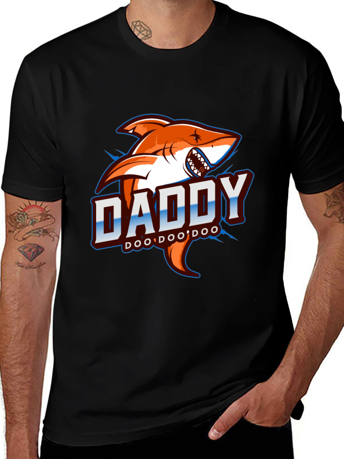 Variant 11 of Daddy Shark Doo Doo Doo T-Shirt - Novelty Graphic Tee