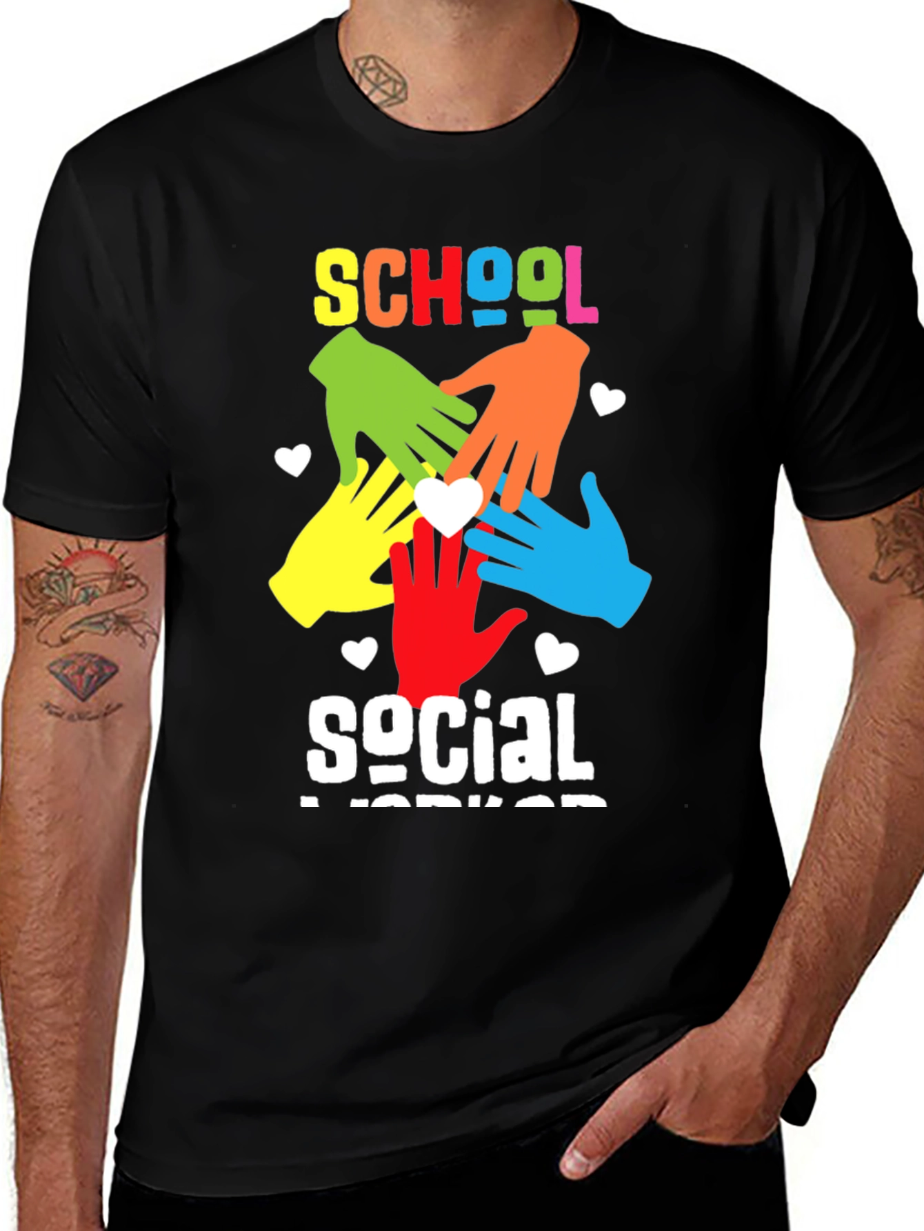 Variant 28 of School Social Worker Graphic T-Shirt