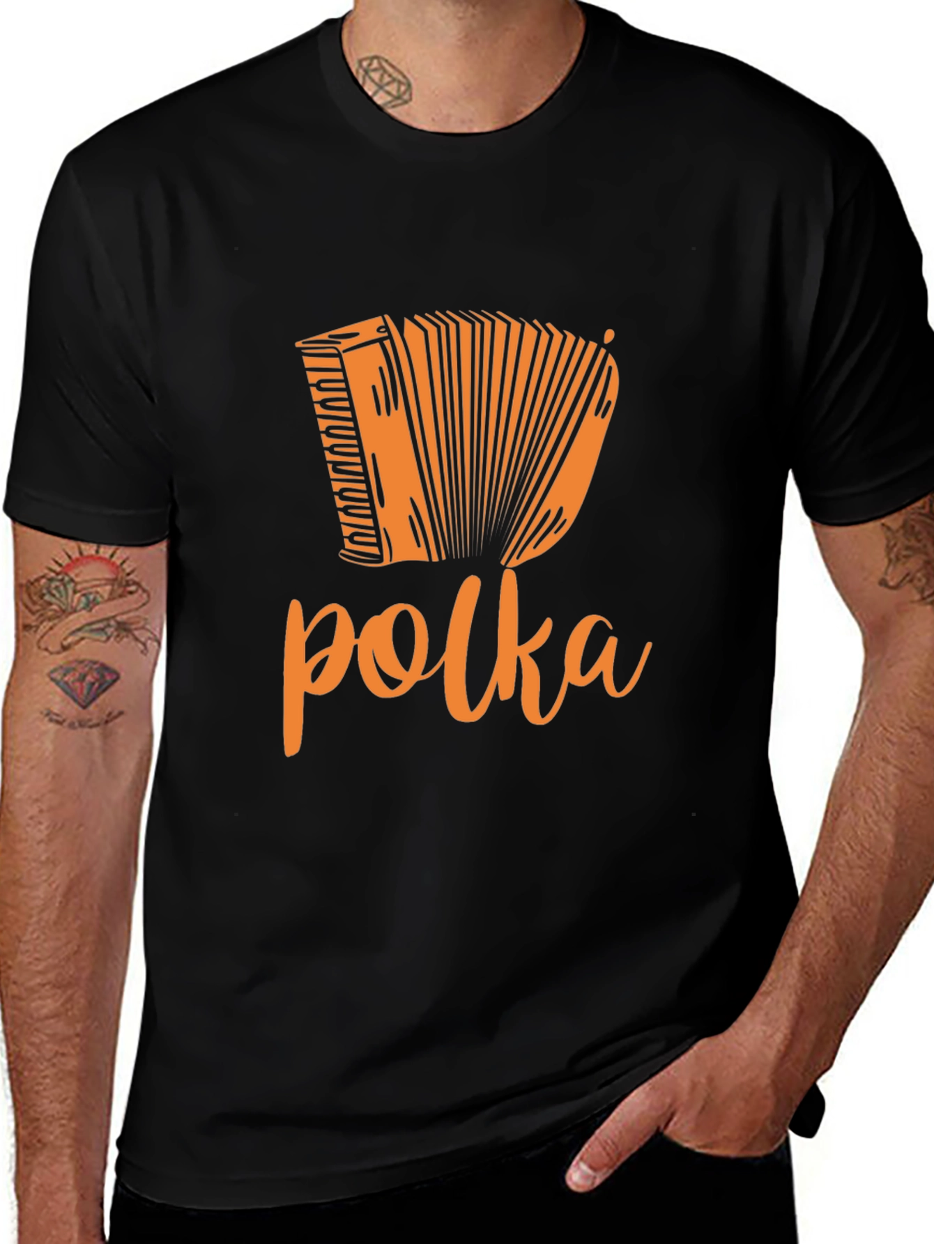 Variant 18 of Polka Accordion T-Shirt - Music Lover Tee