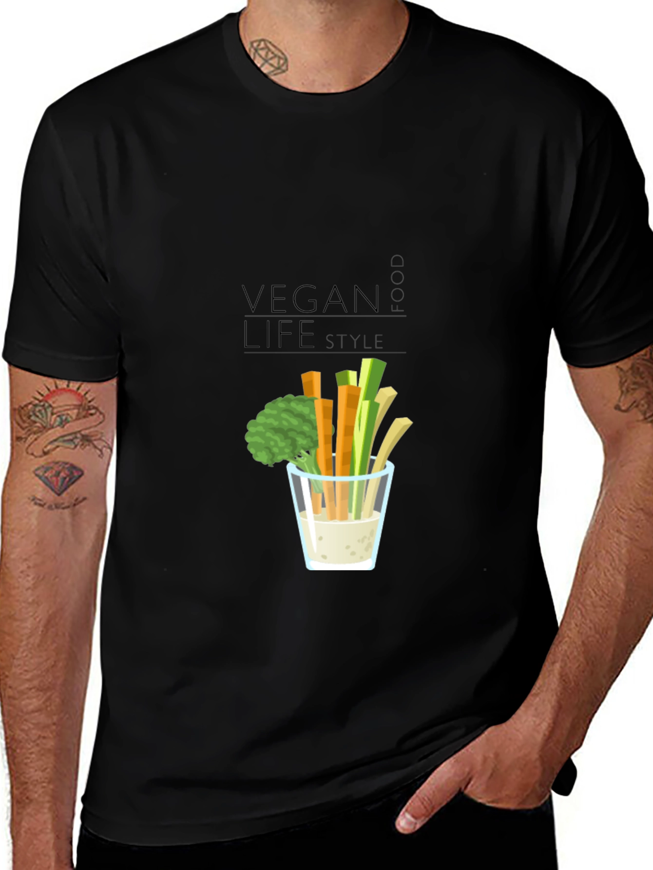 Variant 10 of Vegan Life Style Tee - Healthy Food Fashion