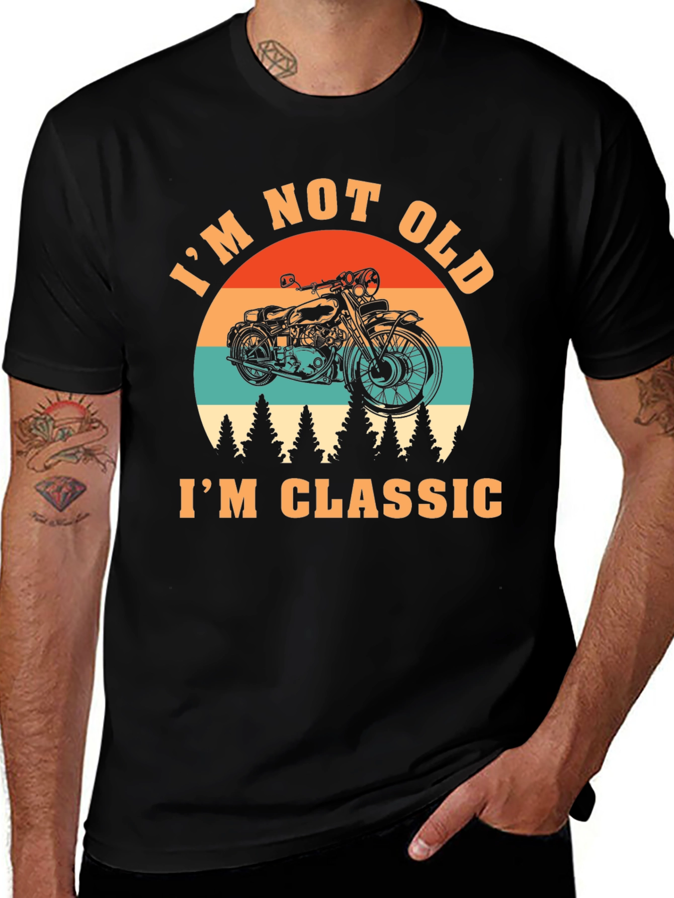 I'm Not Old, I'm Classic Motorcycle Graphic Tee
