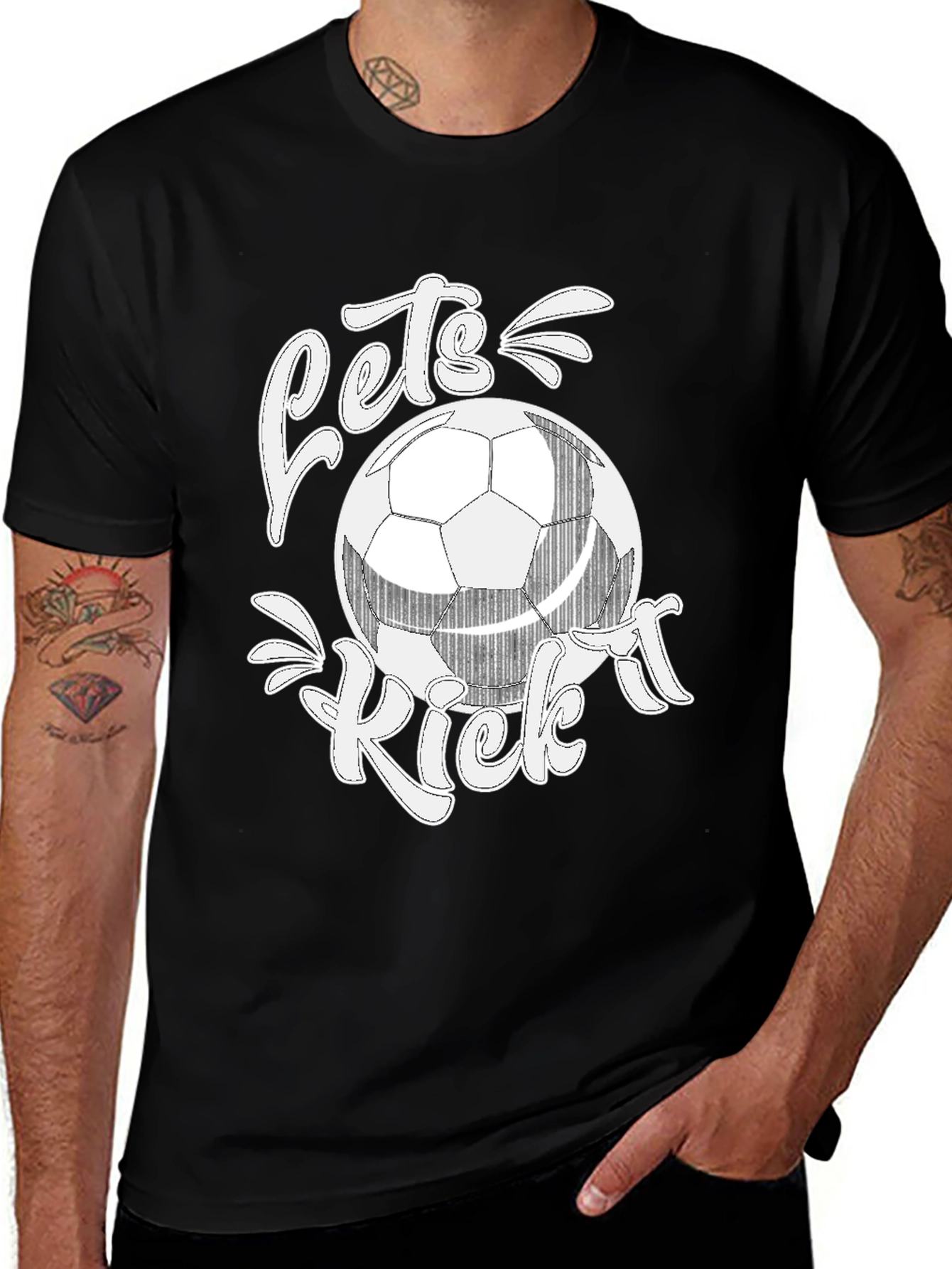 Variant 30 of Let's Kick It Soccer Graphic T-Shirt