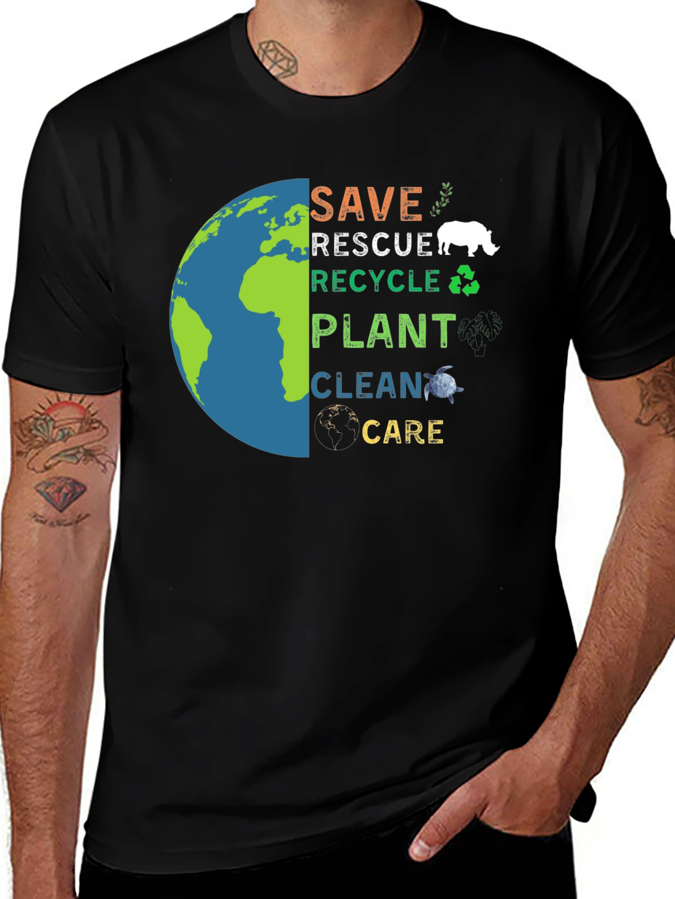 Variant 18 of Eco-Friendly Graphic T-Shirt