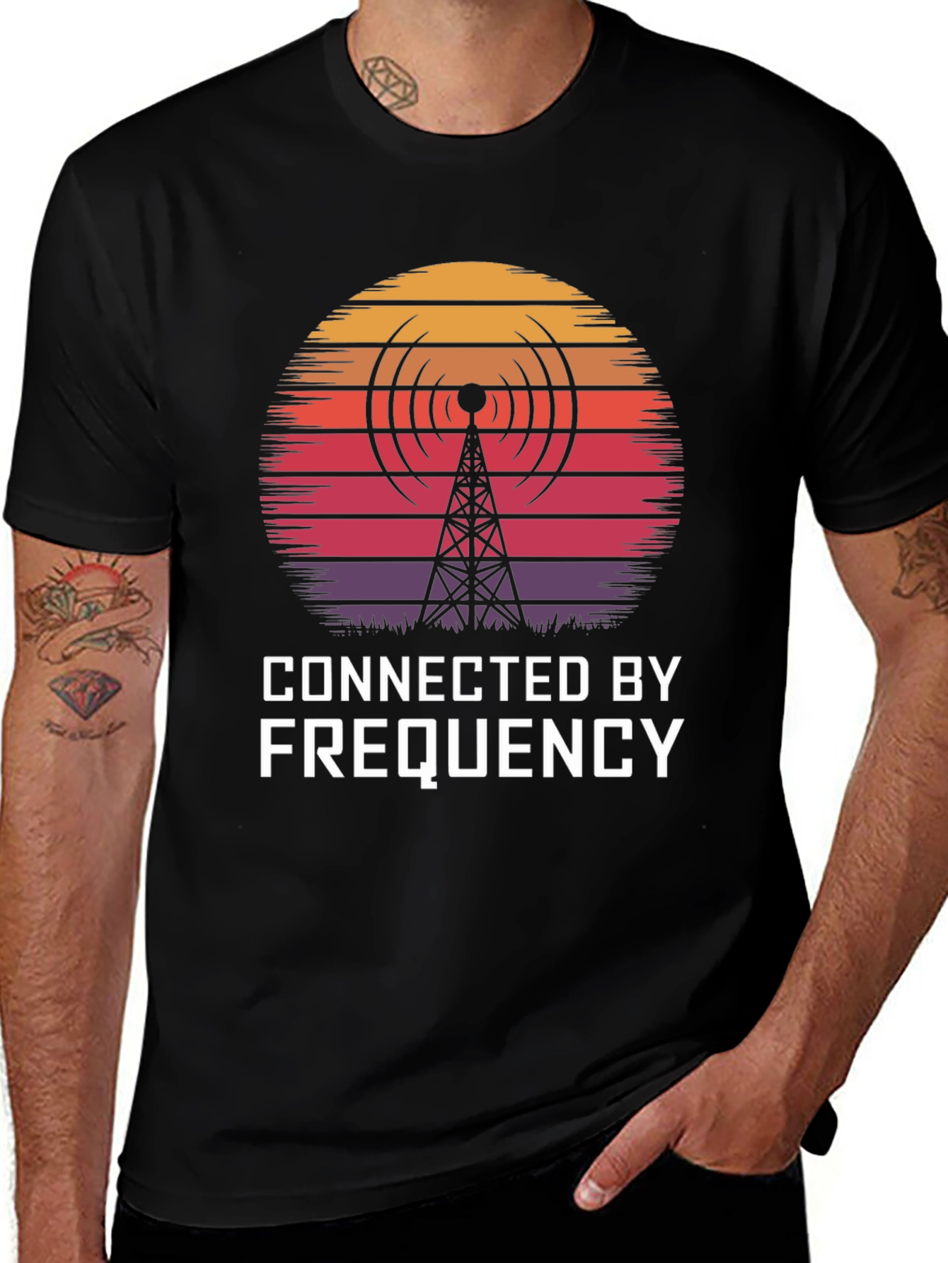 Connected By Frequency Graphic T-Shirt