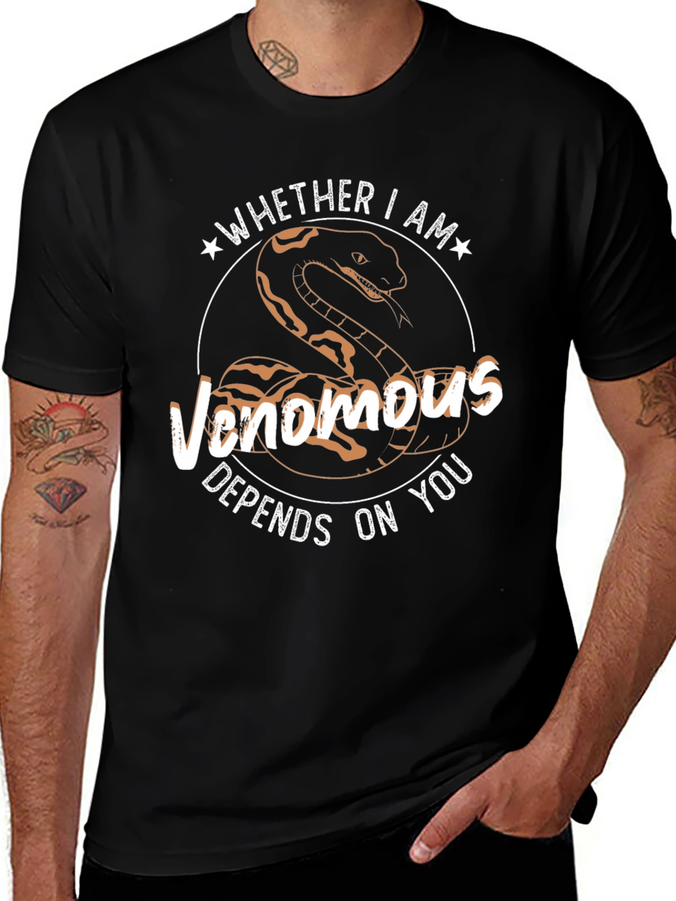 Venomous Snake Graphic T-Shirt