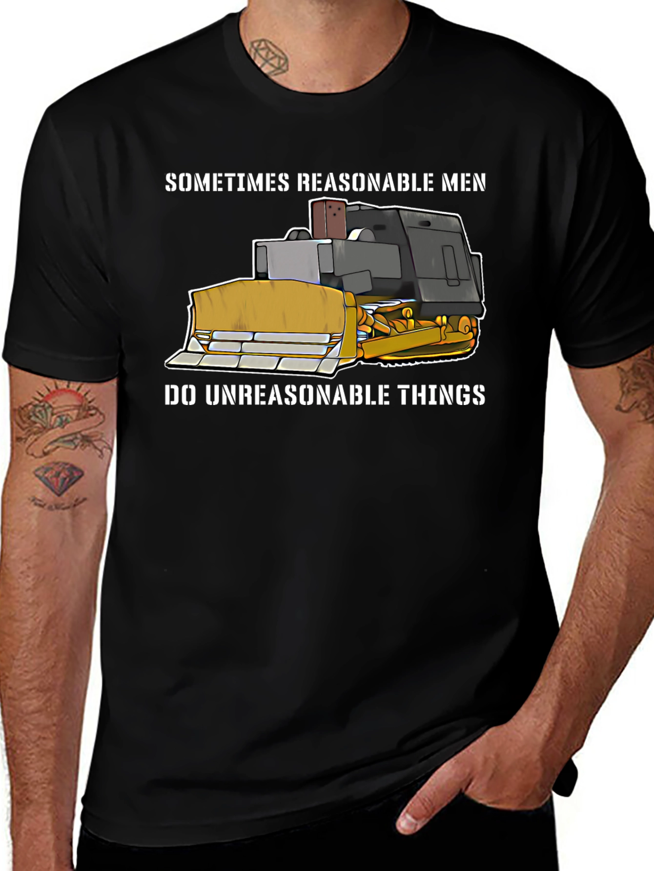 Variant 22 of Reasonable Men Bulldozer T-Shirt