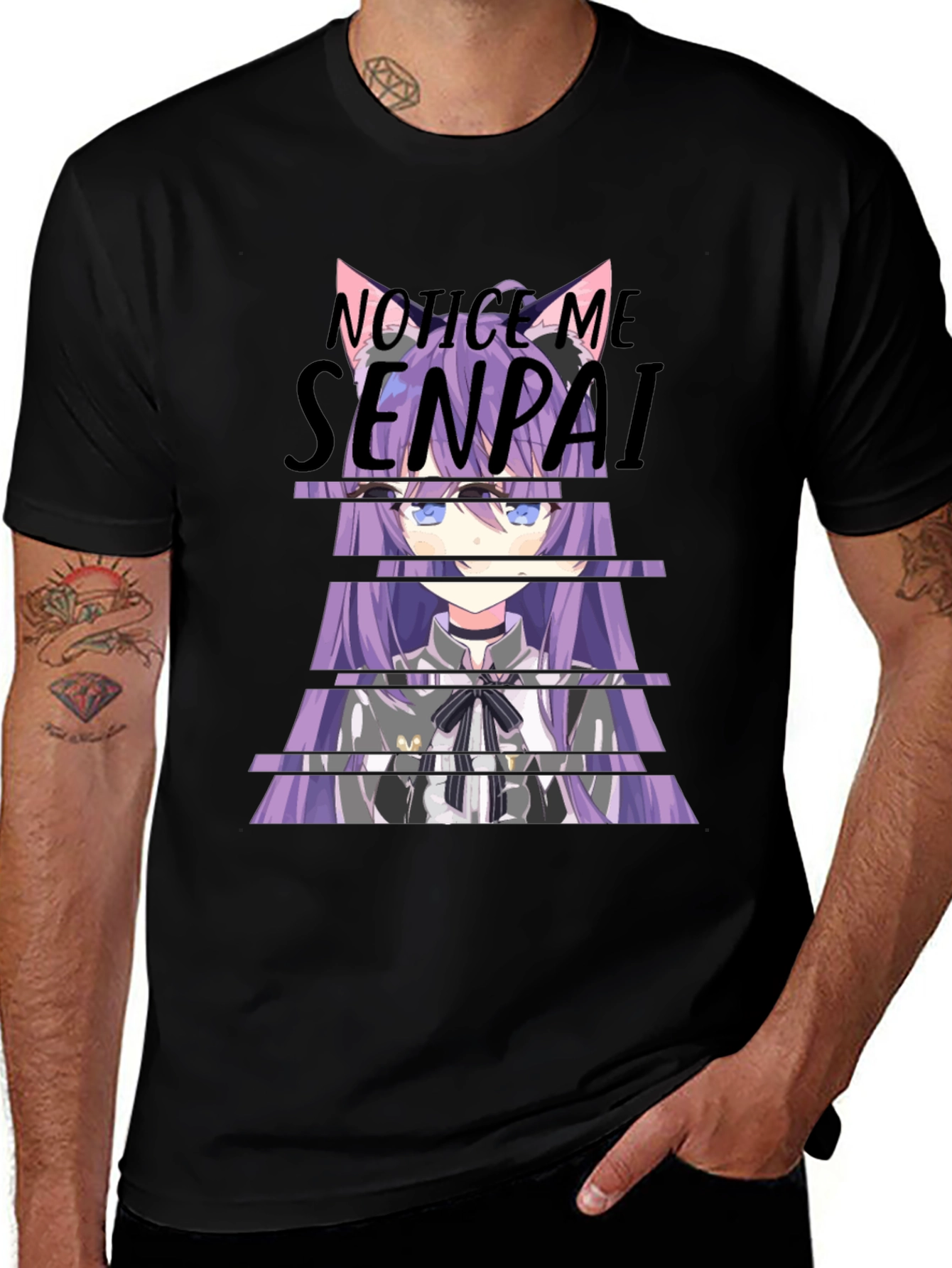 Notice Me Senpai Anime Graphic T-Shirt