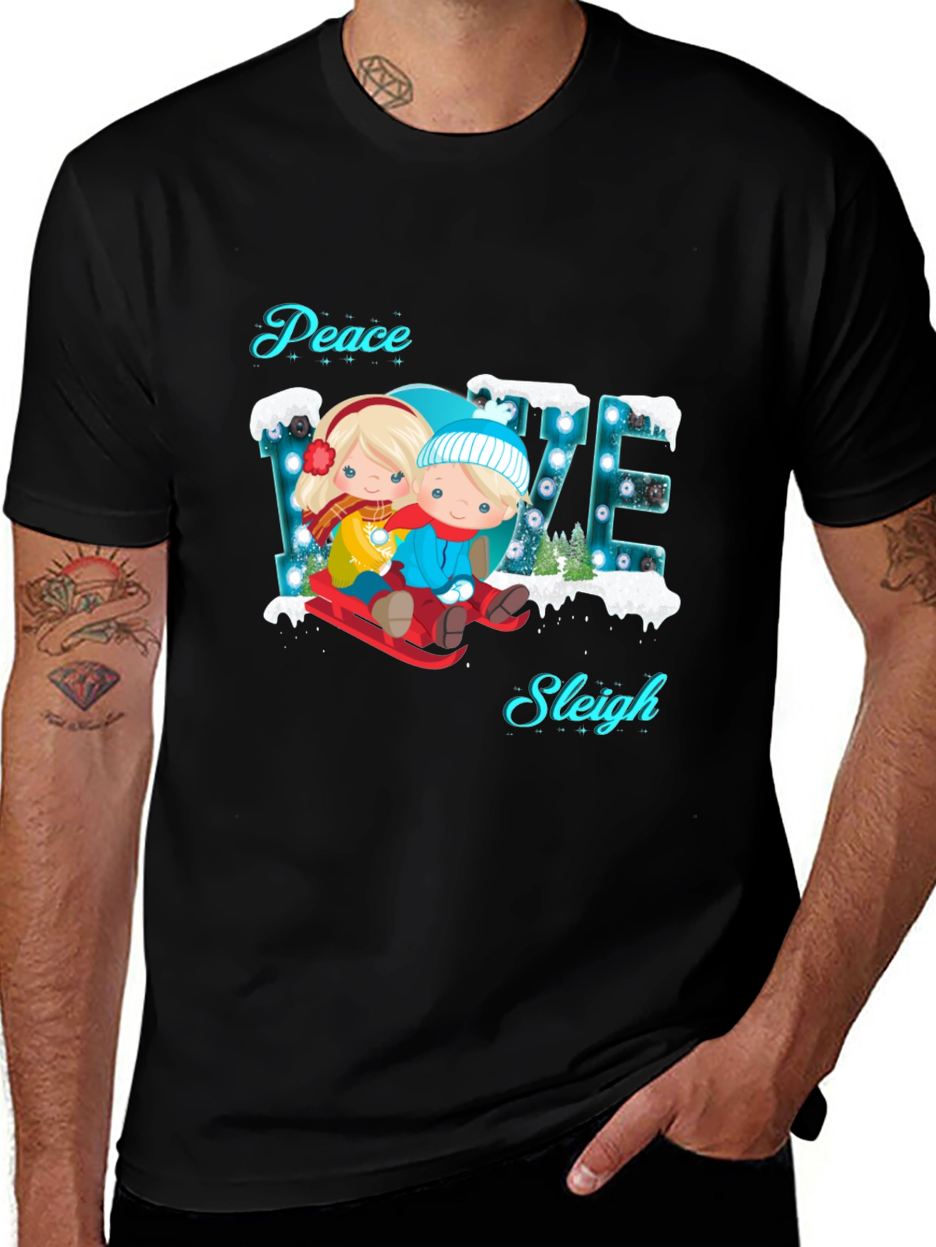 Peace Love Sleigh T-Shirt