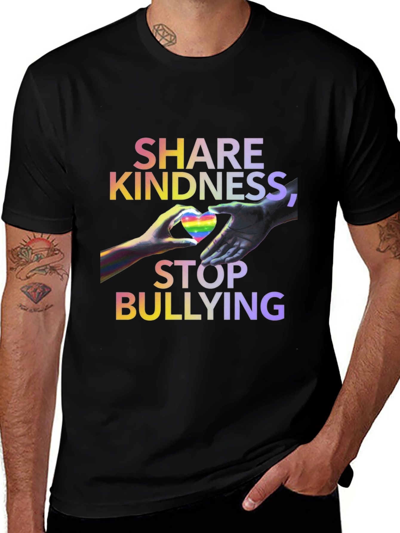 Variant 30 of Share Kindness Stop Bullying Graphic Tee