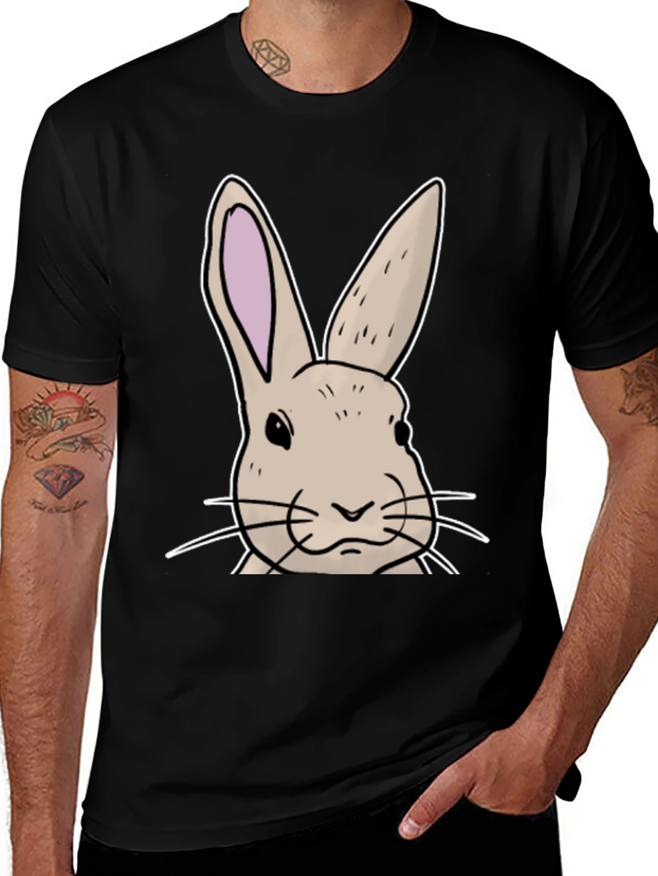 Variant 11 of Bunny Graphic T-Shirt - Soft Cotton Blend