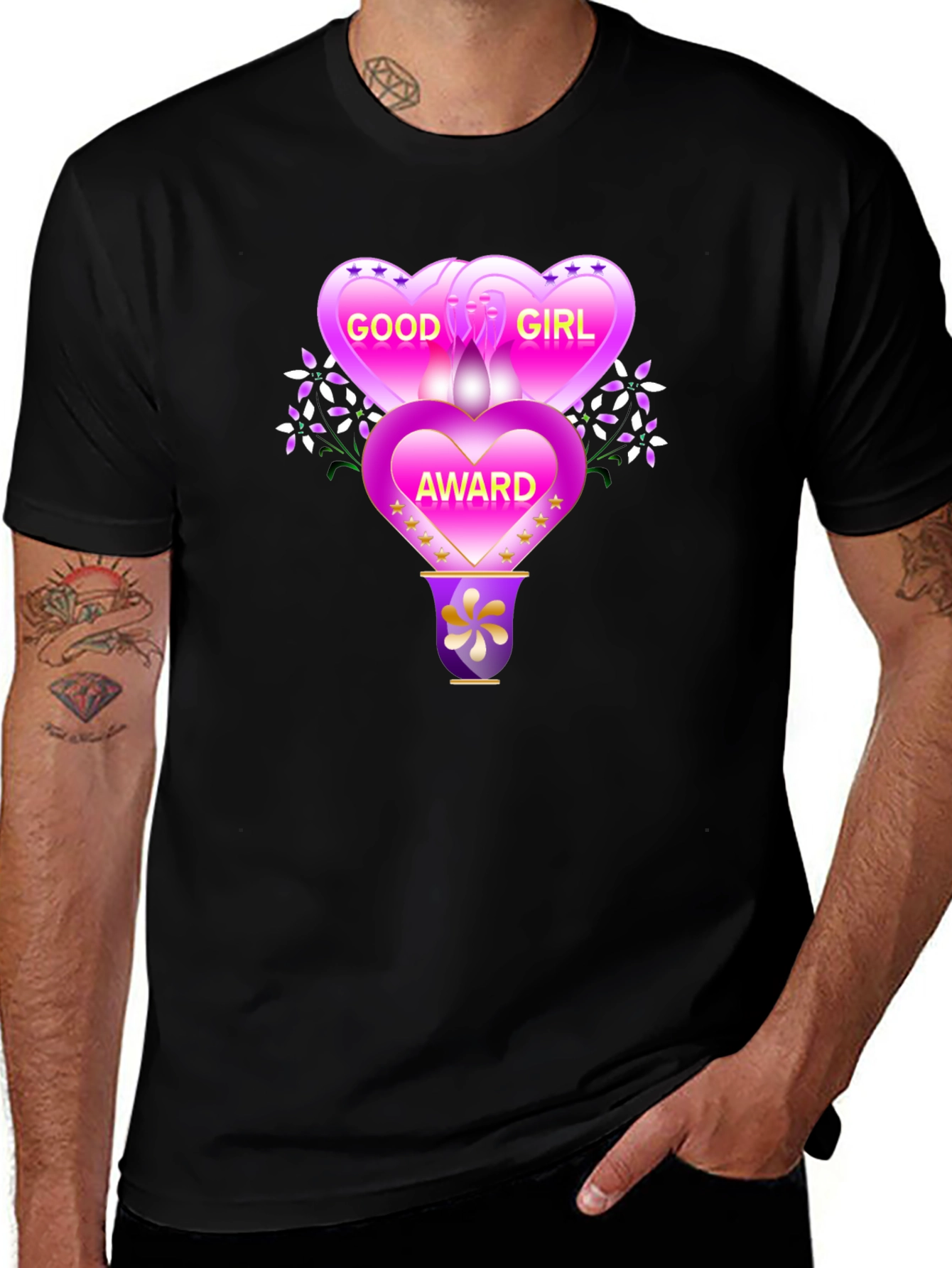 Variant 14 of Good Girl Award Graphic Tee - Novelty T-Shirt