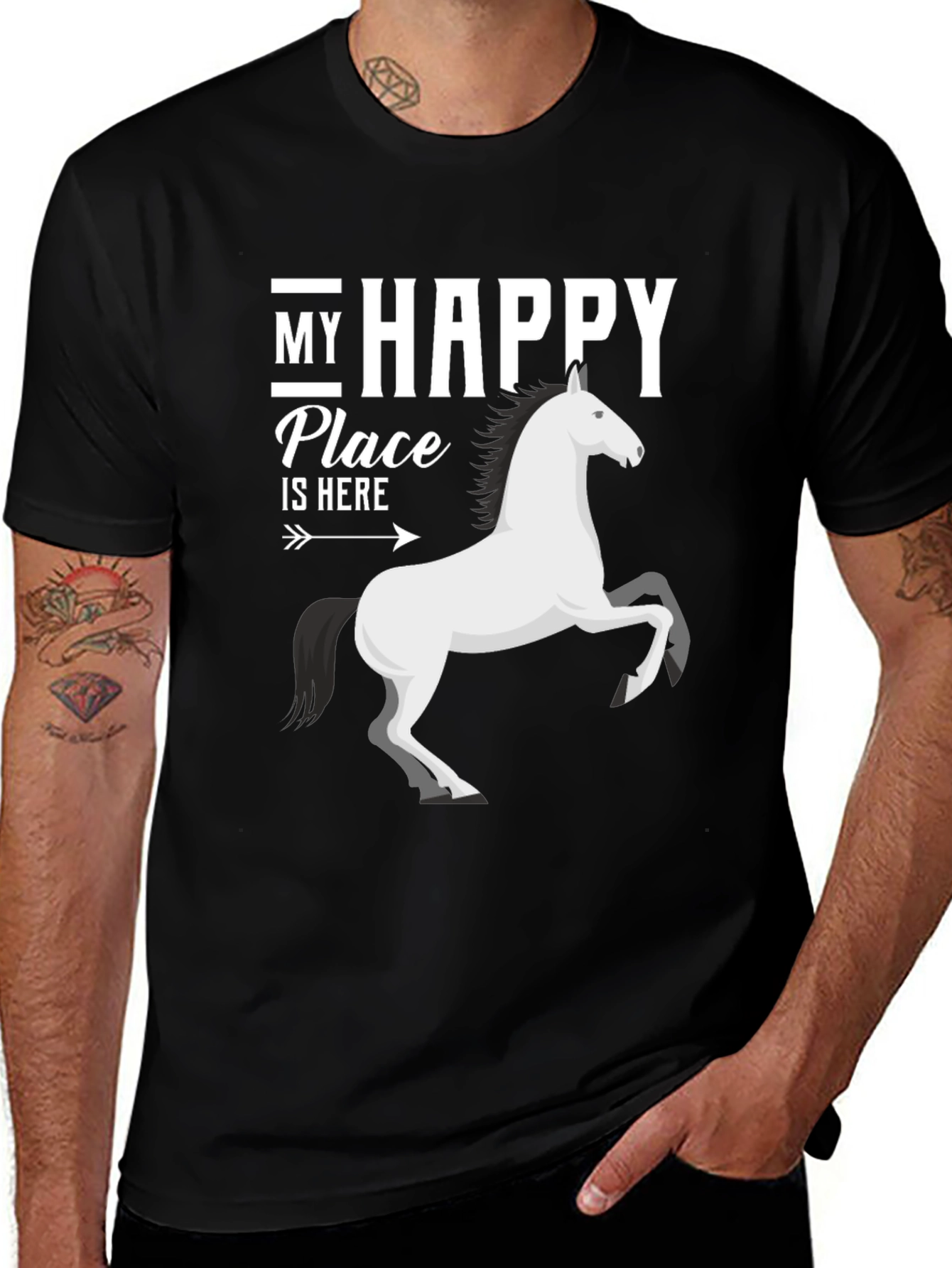 Variant 8 of Happy Place Horse T-Shirt