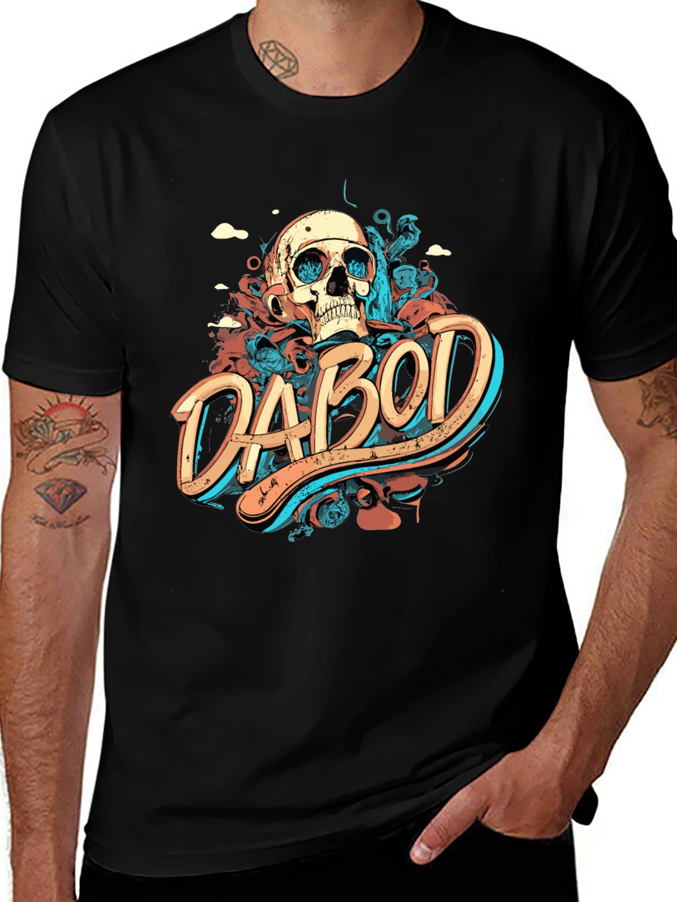 Variant 22 of Da Bod Graphic Tee - Skull Design