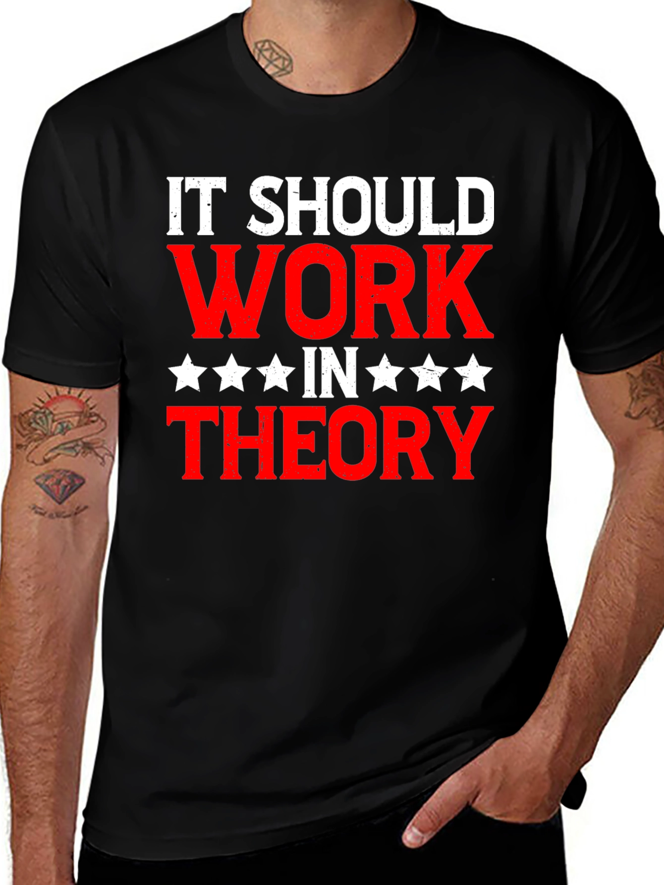Variant 7 of It Should Work In Theory Graphic T-Shirt