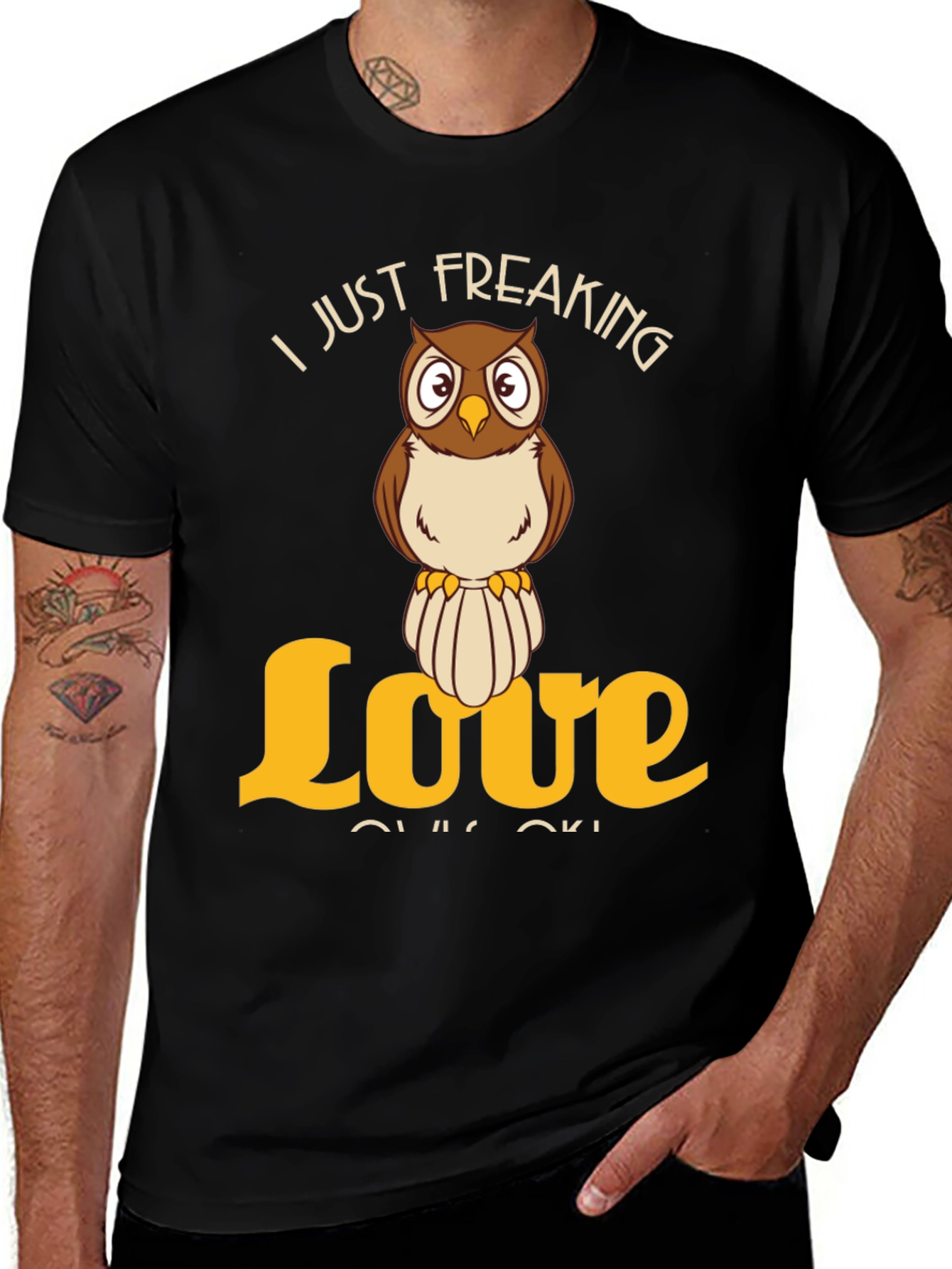 Variant 20 of I Just Freaking Love Owls T-Shirt - Funny Owl Lover Tee