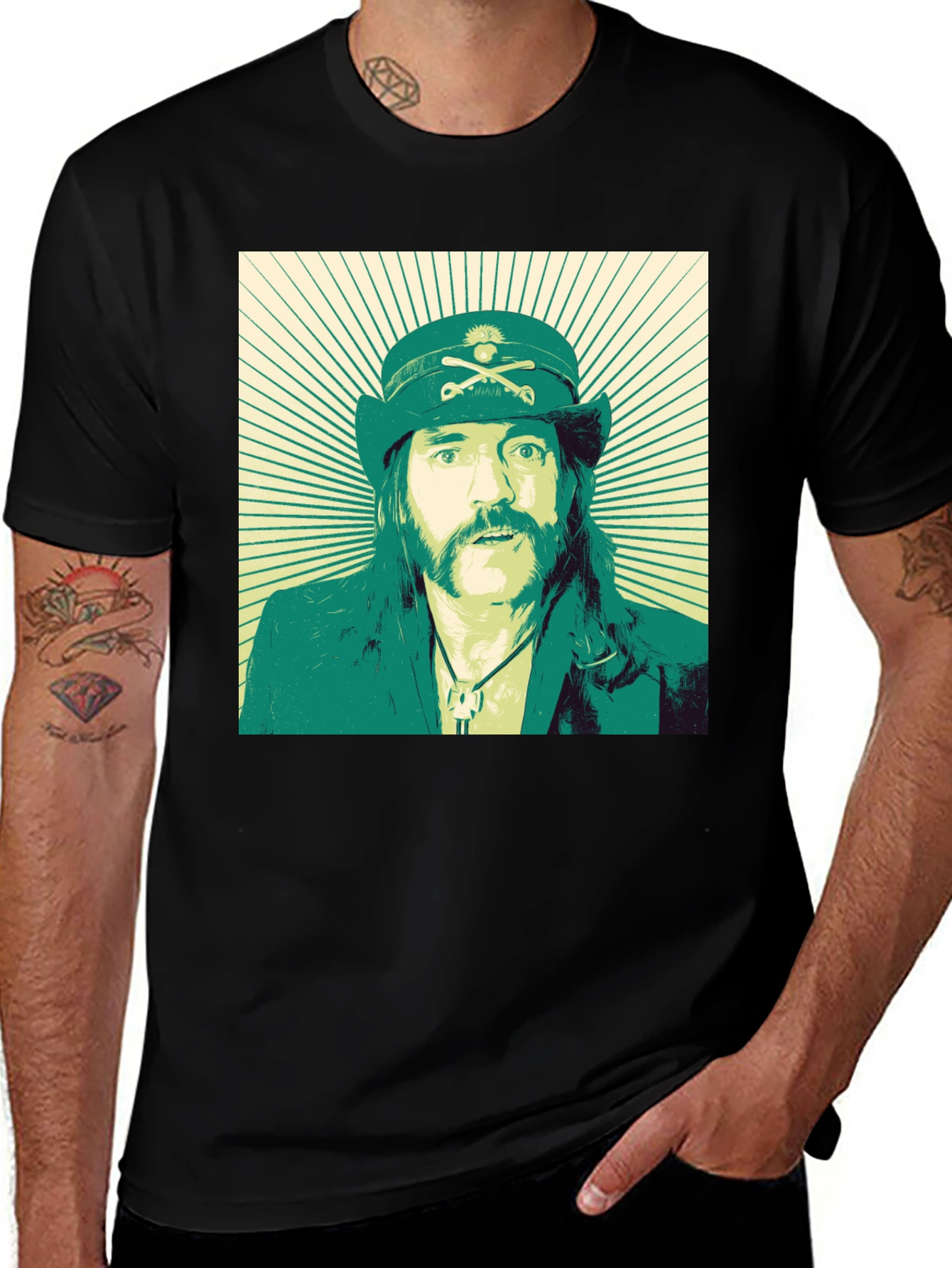 Lemmy Kilmister Graphic Tee - Black Cotton T-Shirt
