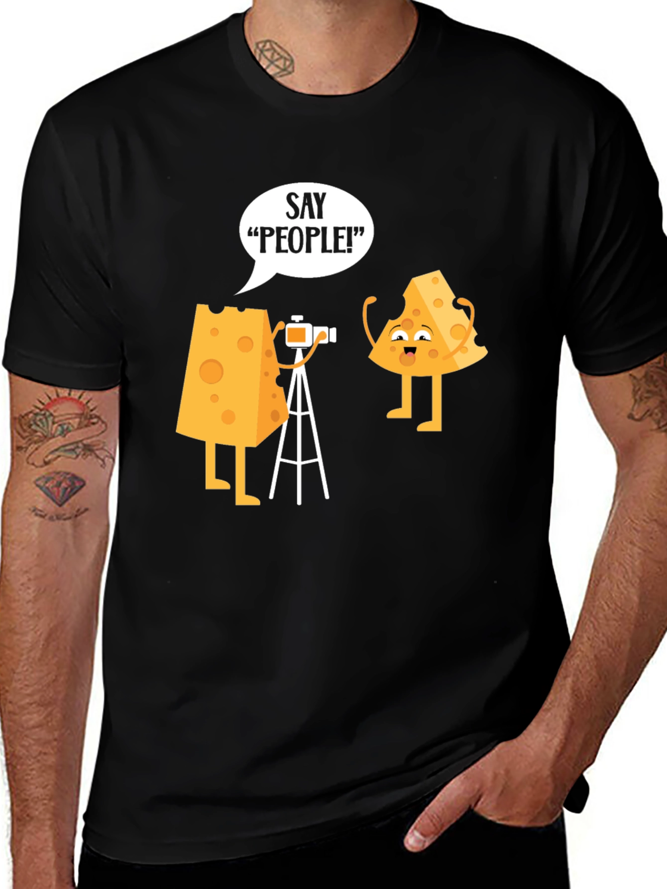 Variant 9 of Cheese Photo Humor Graphic T-Shirt