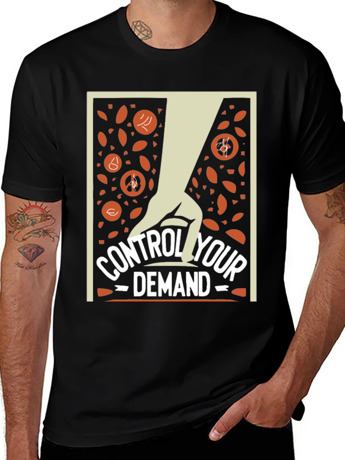 Variant 2 of Control Your Demand T-Shirt - Stylish Graphic Tee