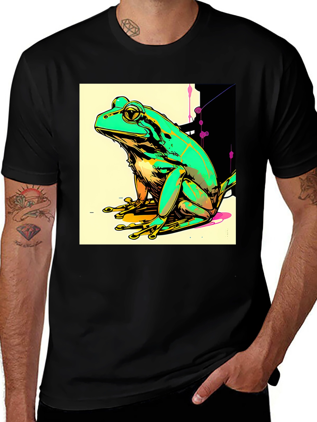 Variant 2 of Frog Graphic T-Shirt - Quirky Animal Tee