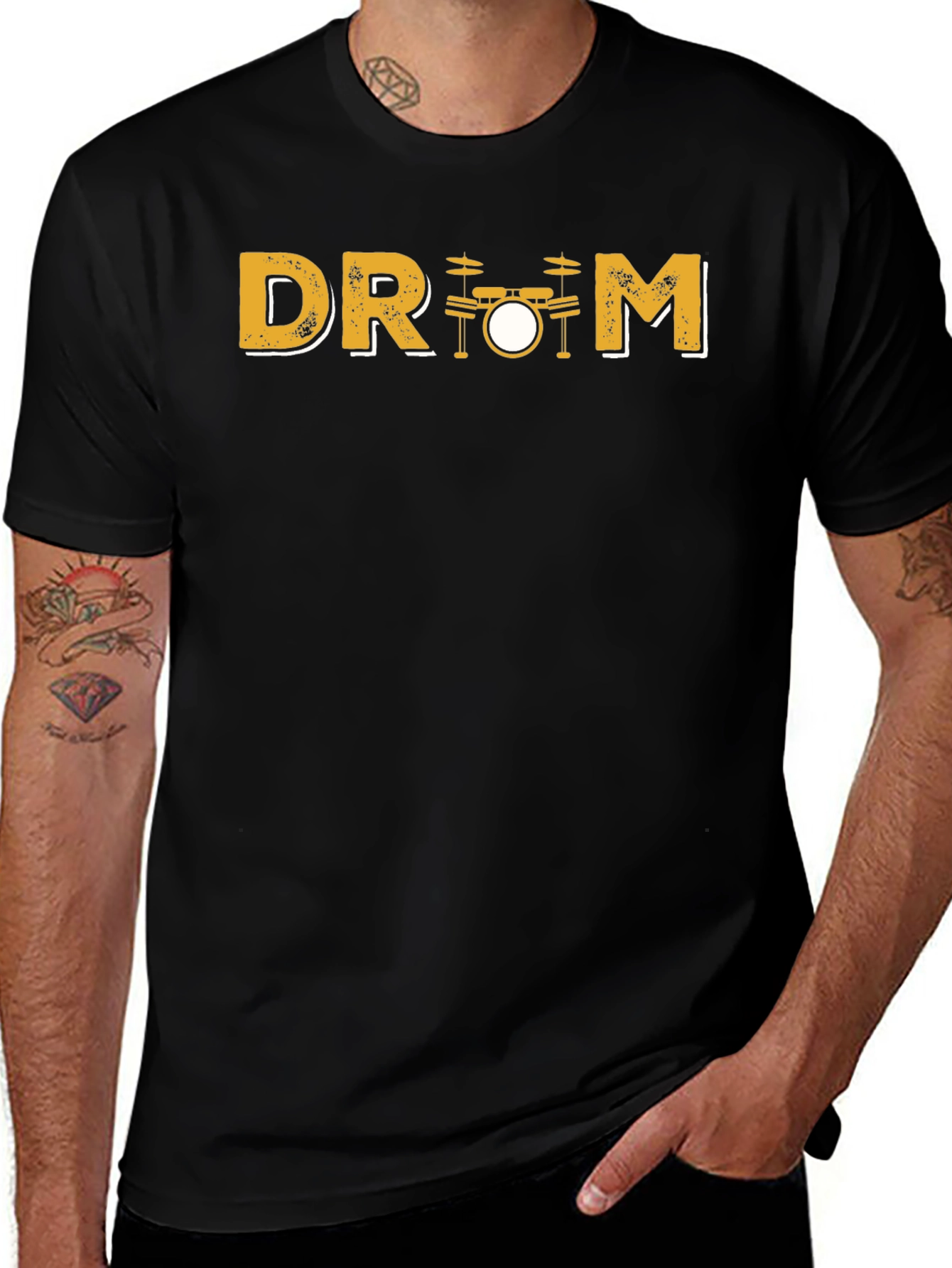 Variant 27 of Drum T-Shirt: Musical Instrument Graphic Tee