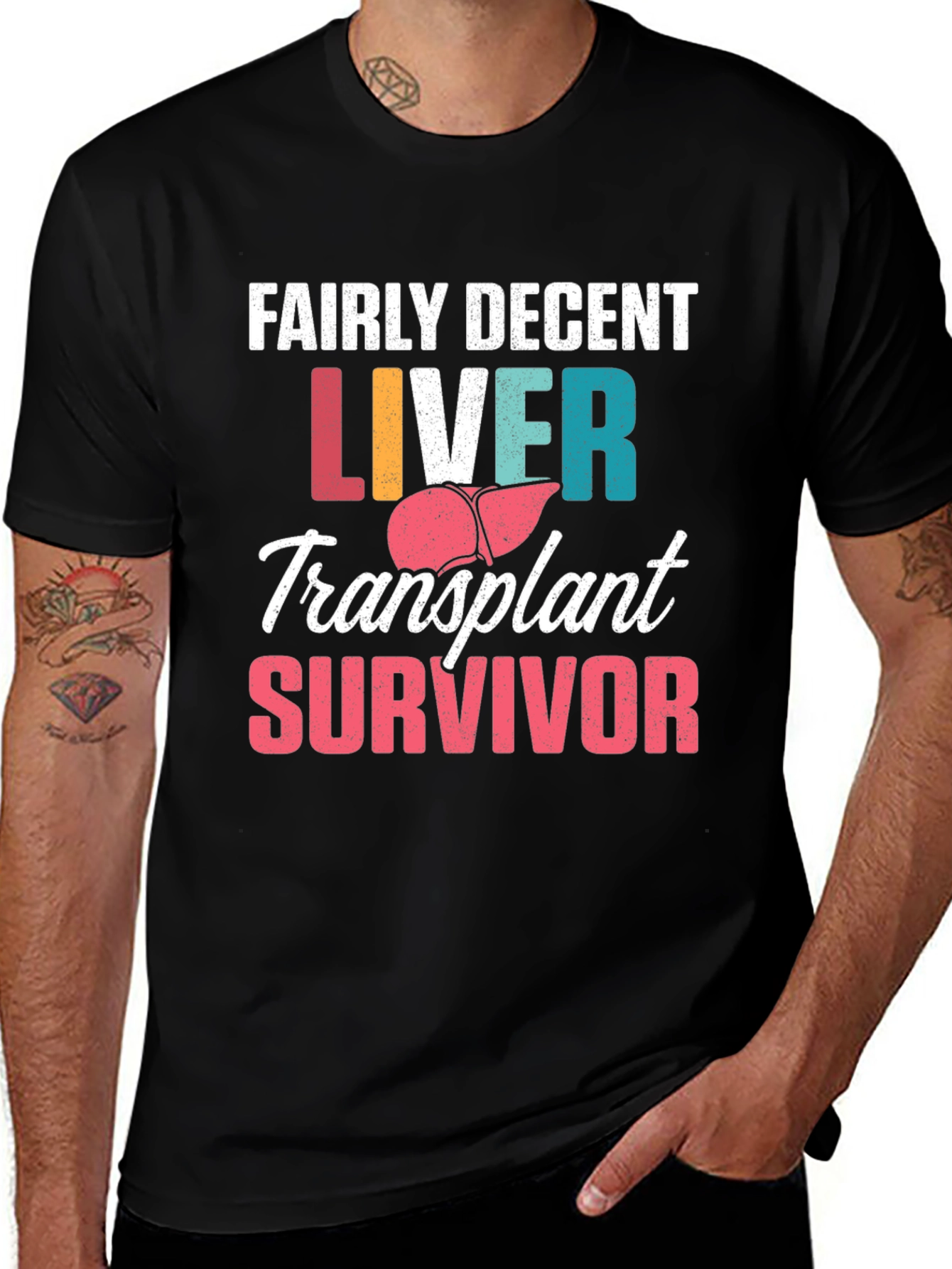 Variant 4 of Liver Transplant Survivor T-Shirt
